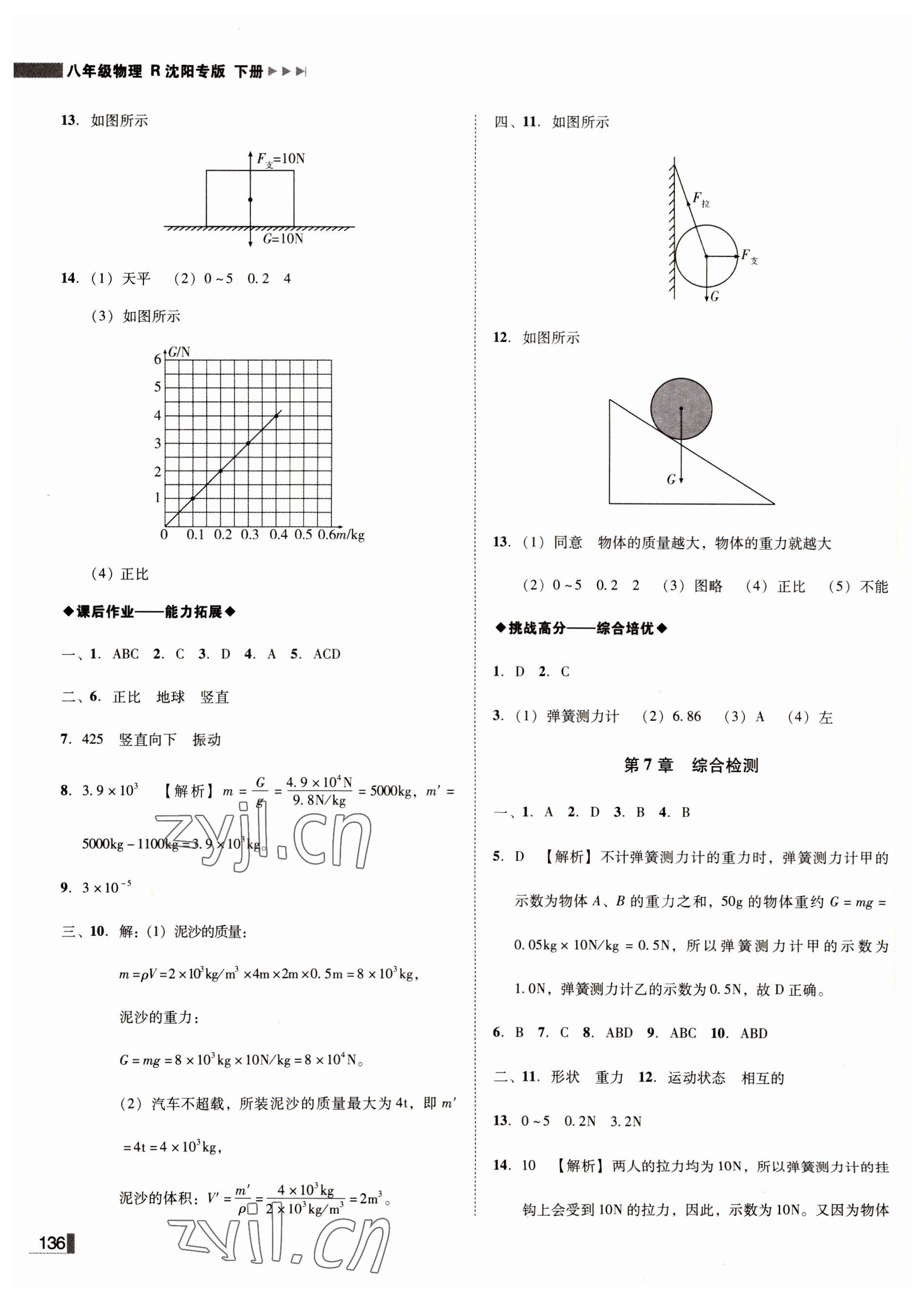 2022年遼寧作業(yè)分層培優(yōu)學(xué)案八年級物理下冊人教版沈陽專版 第4頁