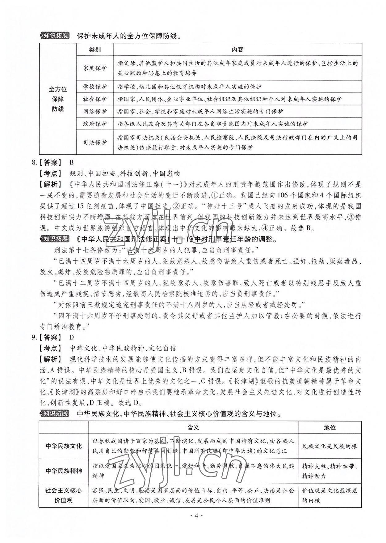 2022年中考仿真卷道德與法治山西專版 第4頁