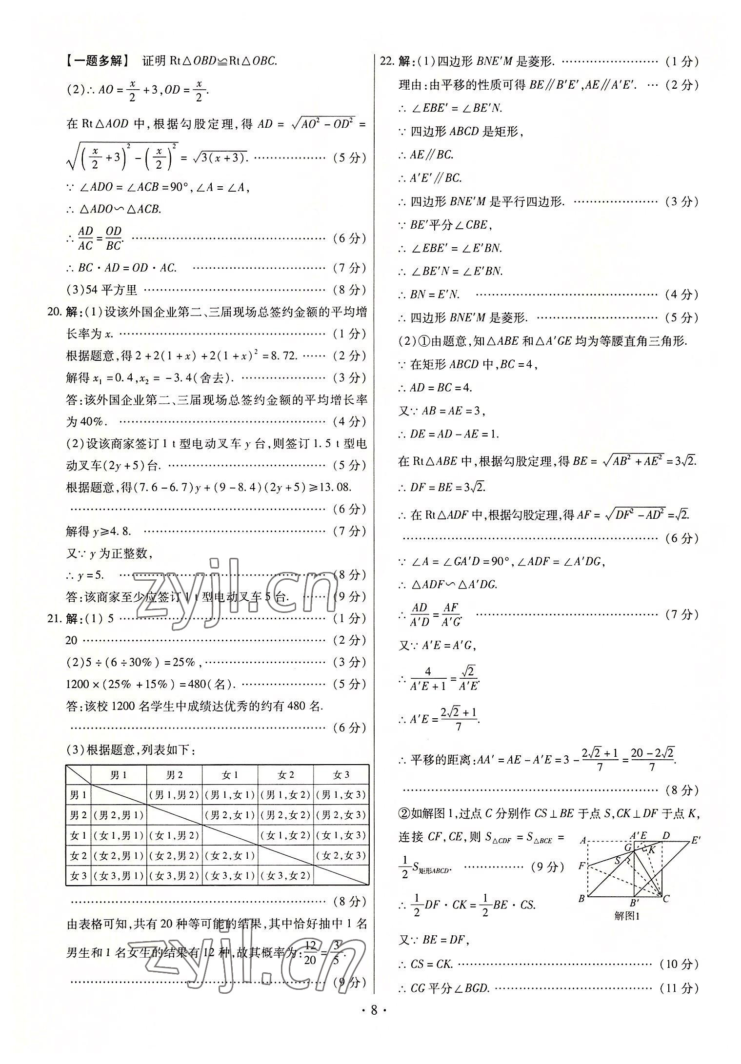 2022年中考仿真卷數(shù)學(xué)山西專版 第8頁(yè)