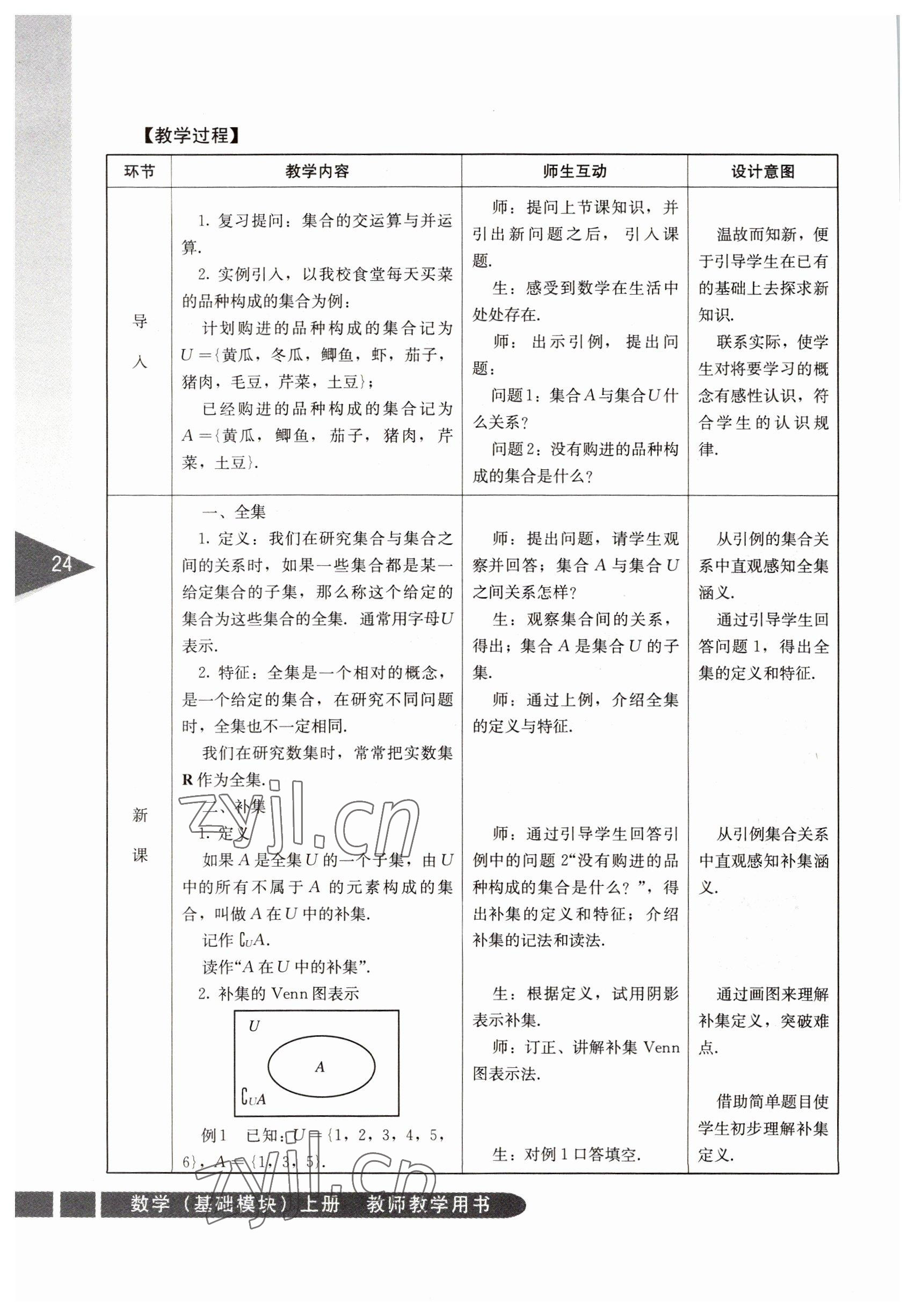 2022年數(shù)學(xué)基礎(chǔ)模塊人民教育出版社上冊(cè) 參考答案第24頁(yè)