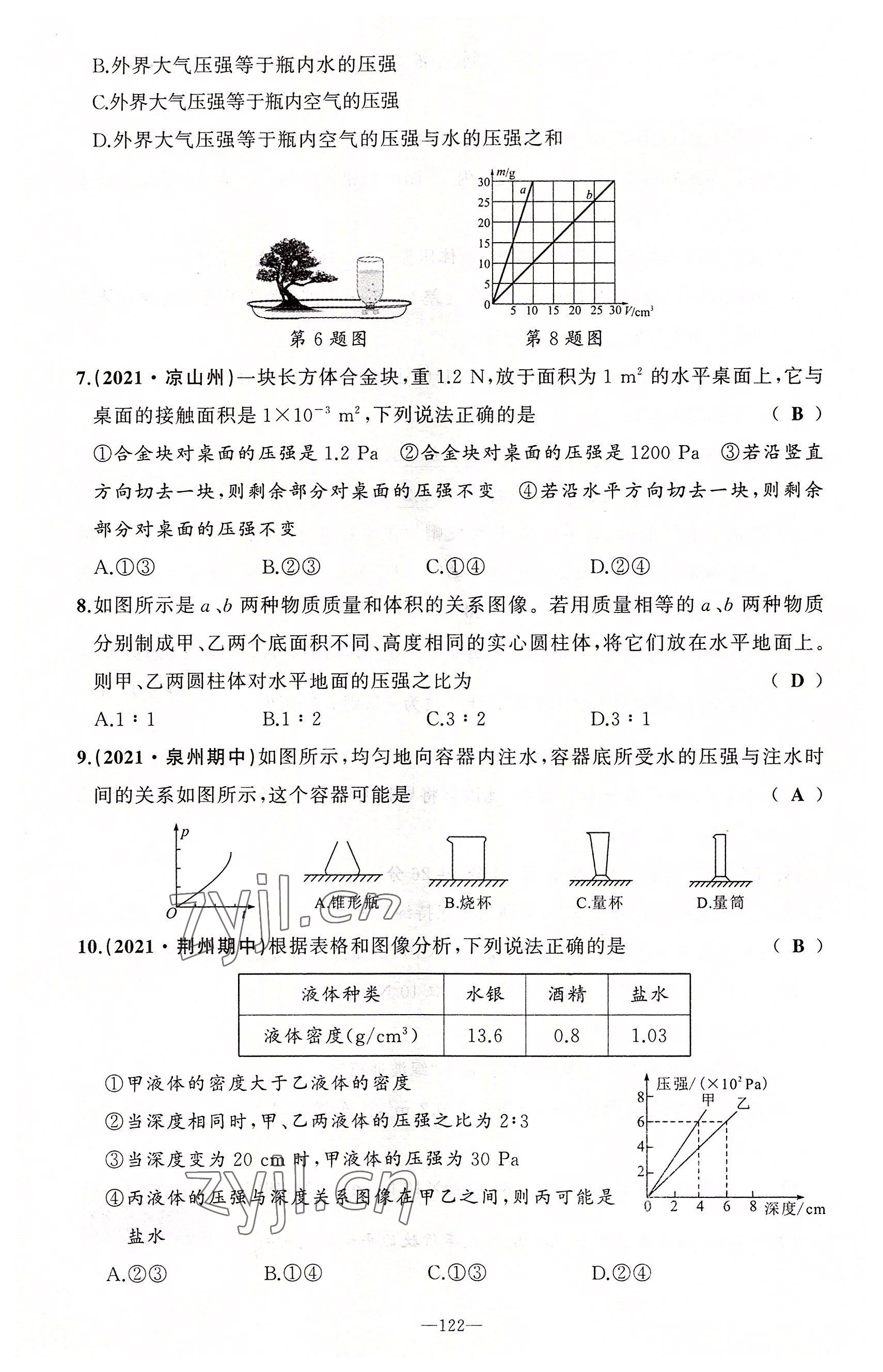 2022年原創(chuàng)新課堂八年級(jí)物理下冊(cè)教科版四川專版 第14頁