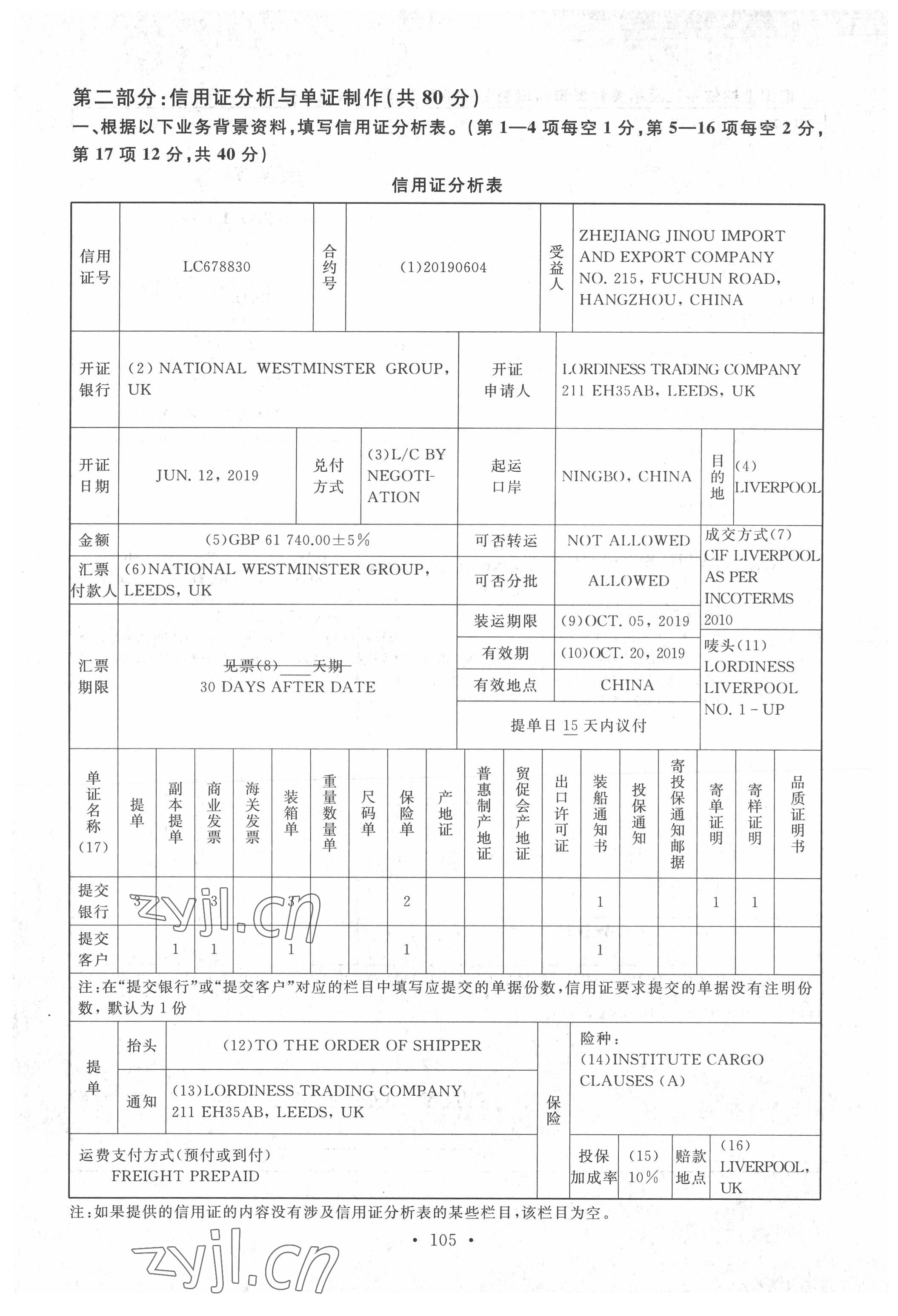 2022年高职考技能操作冲刺模拟卷中职外贸类专业&nbsp;第9页