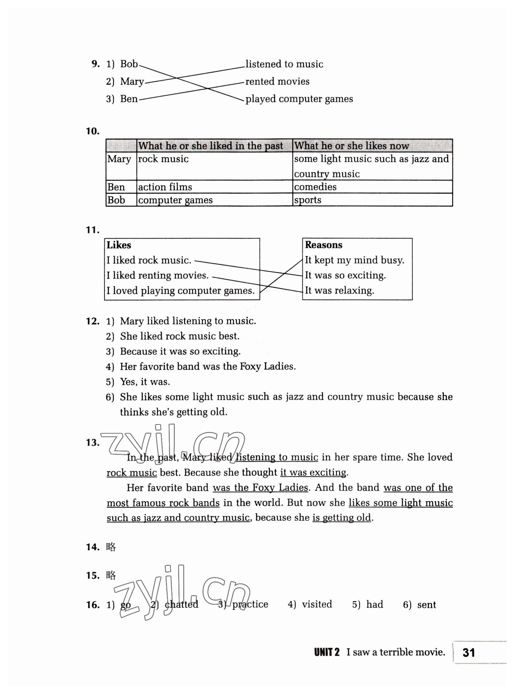 2022年基础模块高等教育出版社中职英语高教版 参考答案第31页