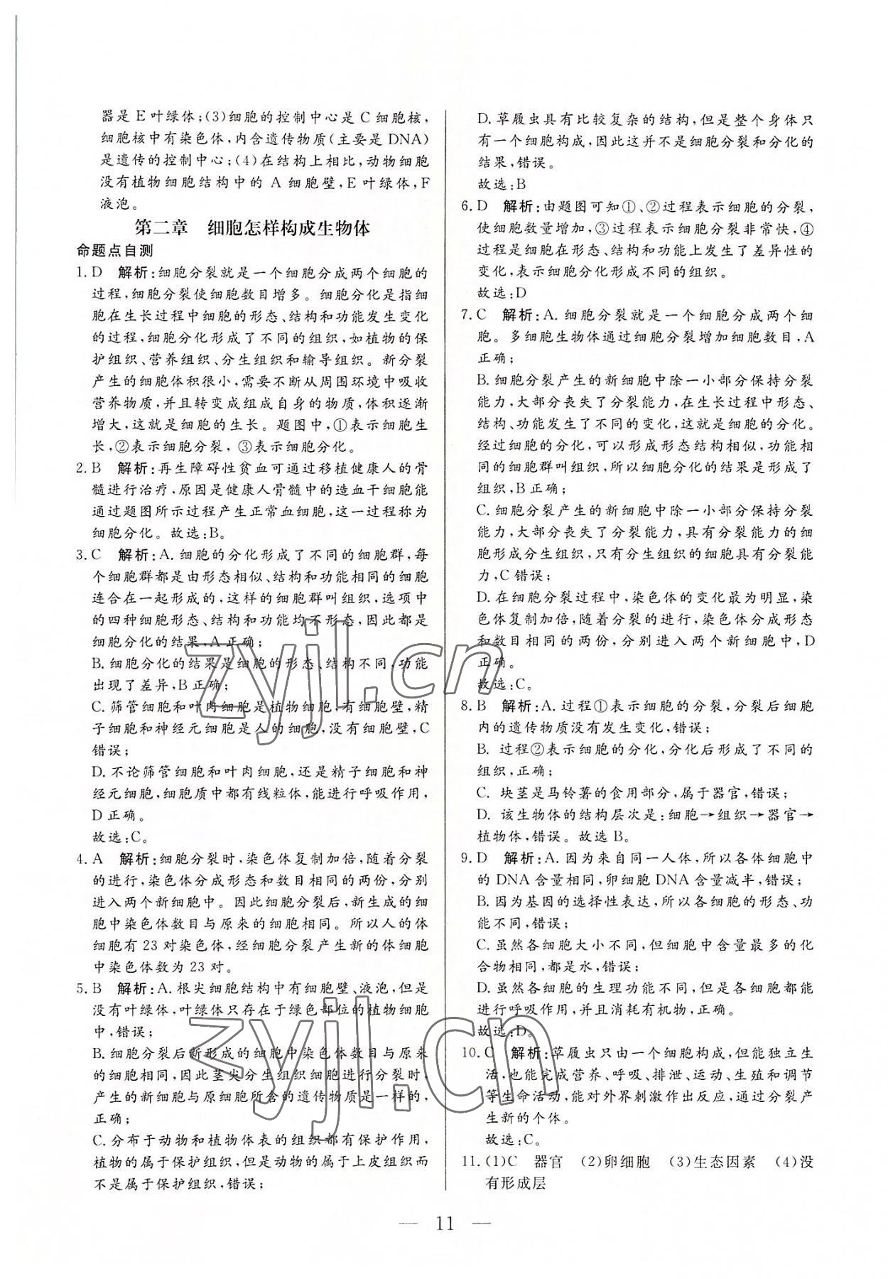 2022年西藏學(xué)考初中學(xué)業(yè)水平考試生物 第11頁