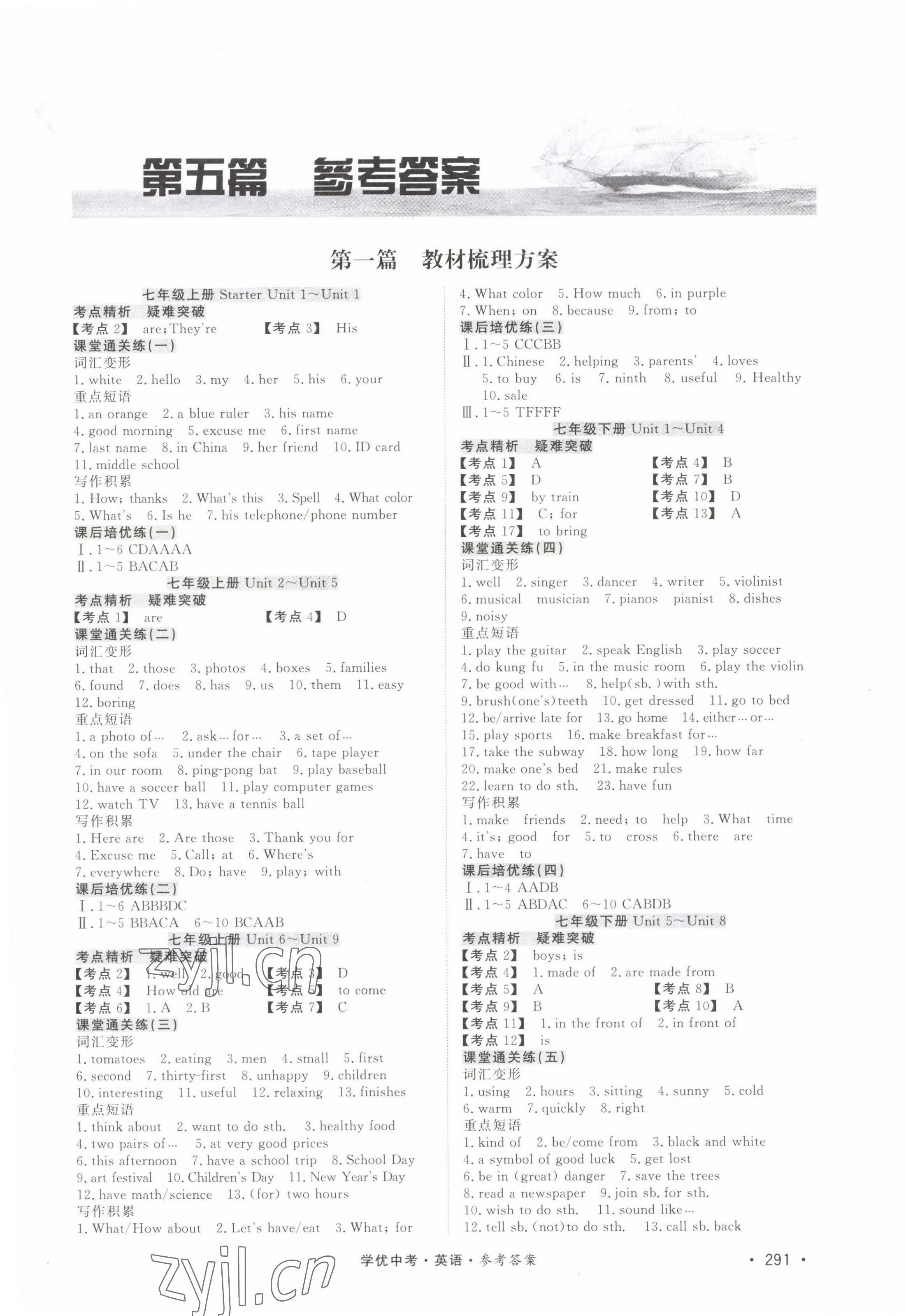 2022年學優中考英語西藏專版 第1頁