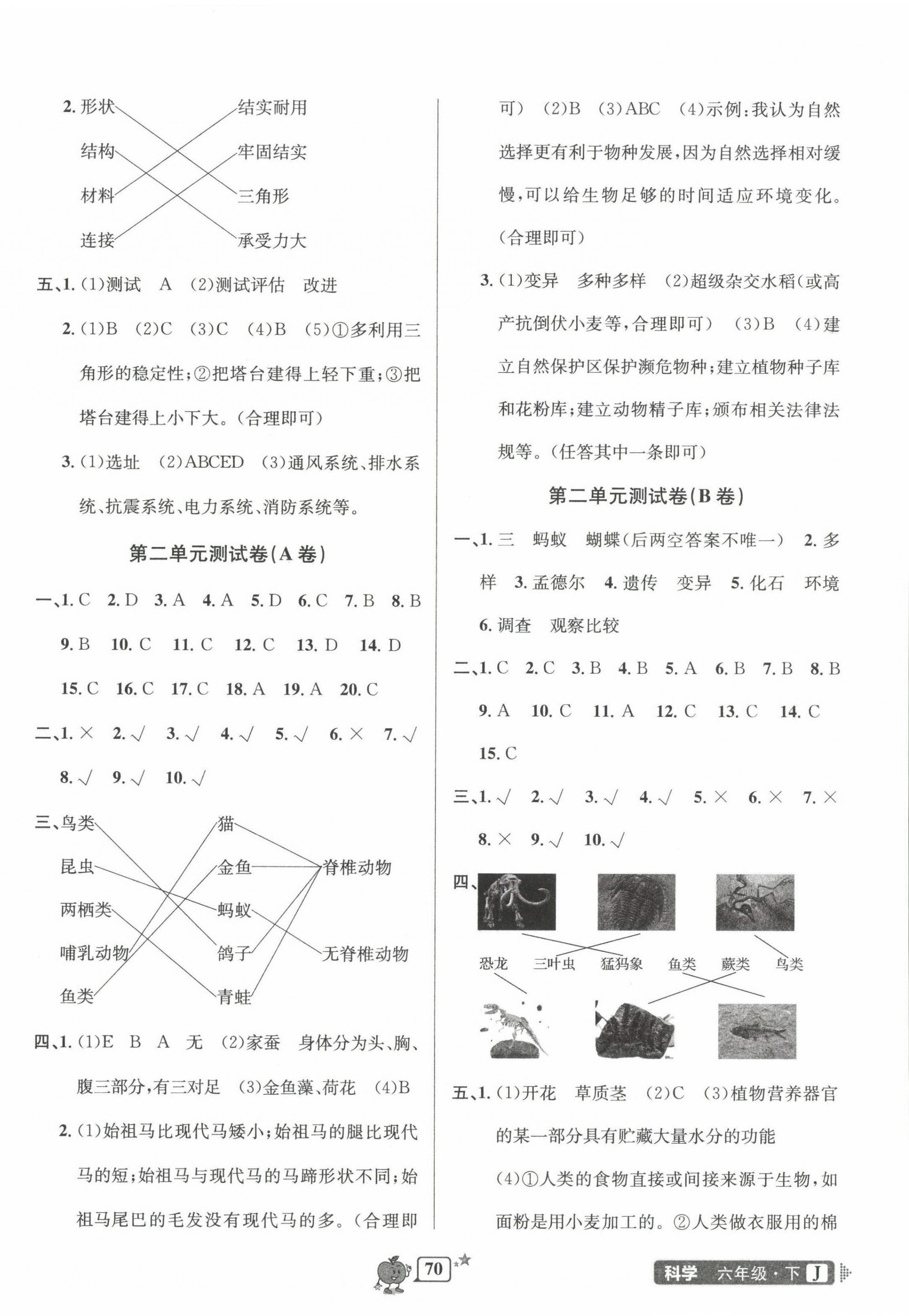 2022年開源圖書單元直通車六年級科學(xué)下冊教科版 第2頁