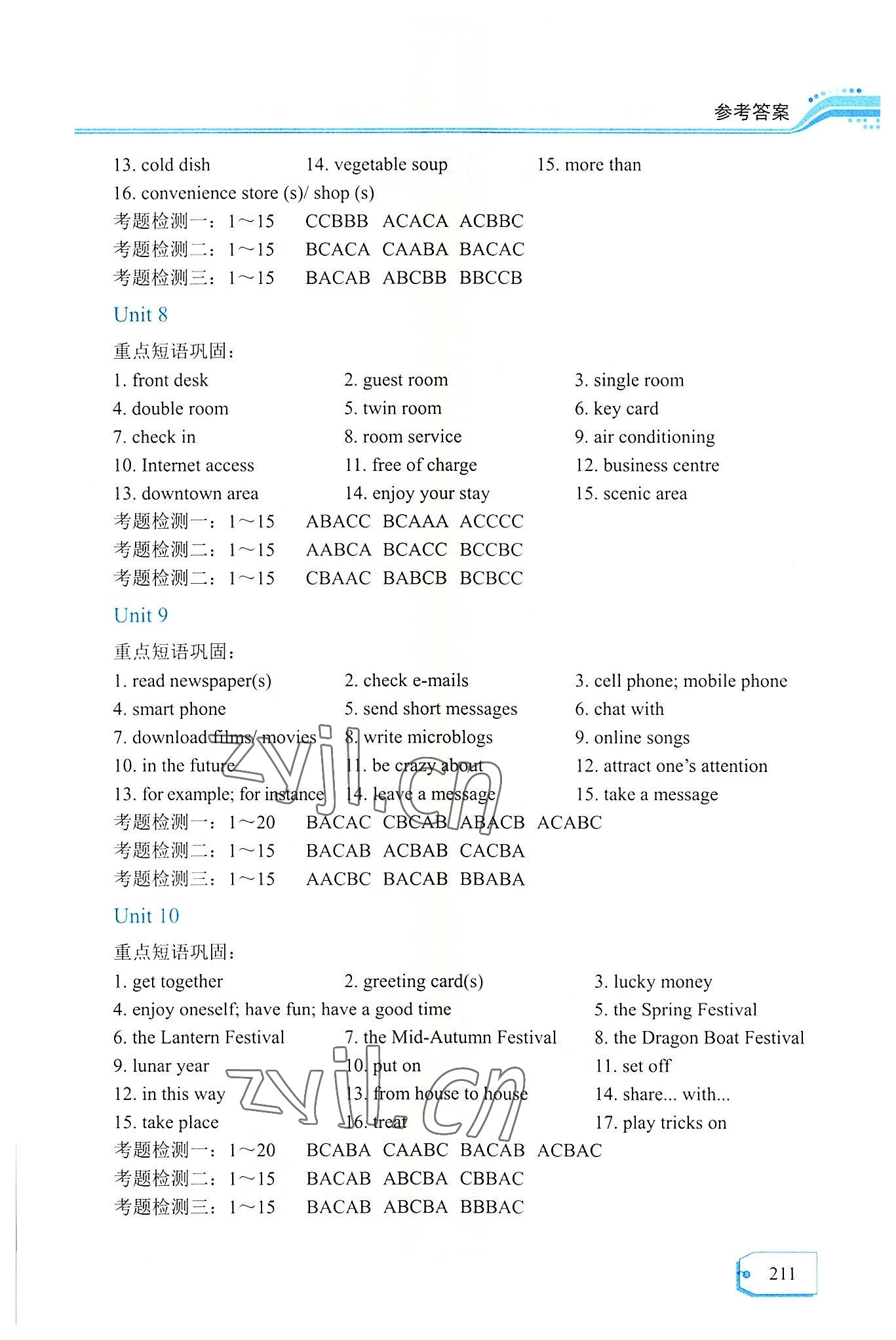 2022年福建省學(xué)業(yè)水平考試單元同步檢測與模擬試卷航空工業(yè)出版社中職英語 第3頁