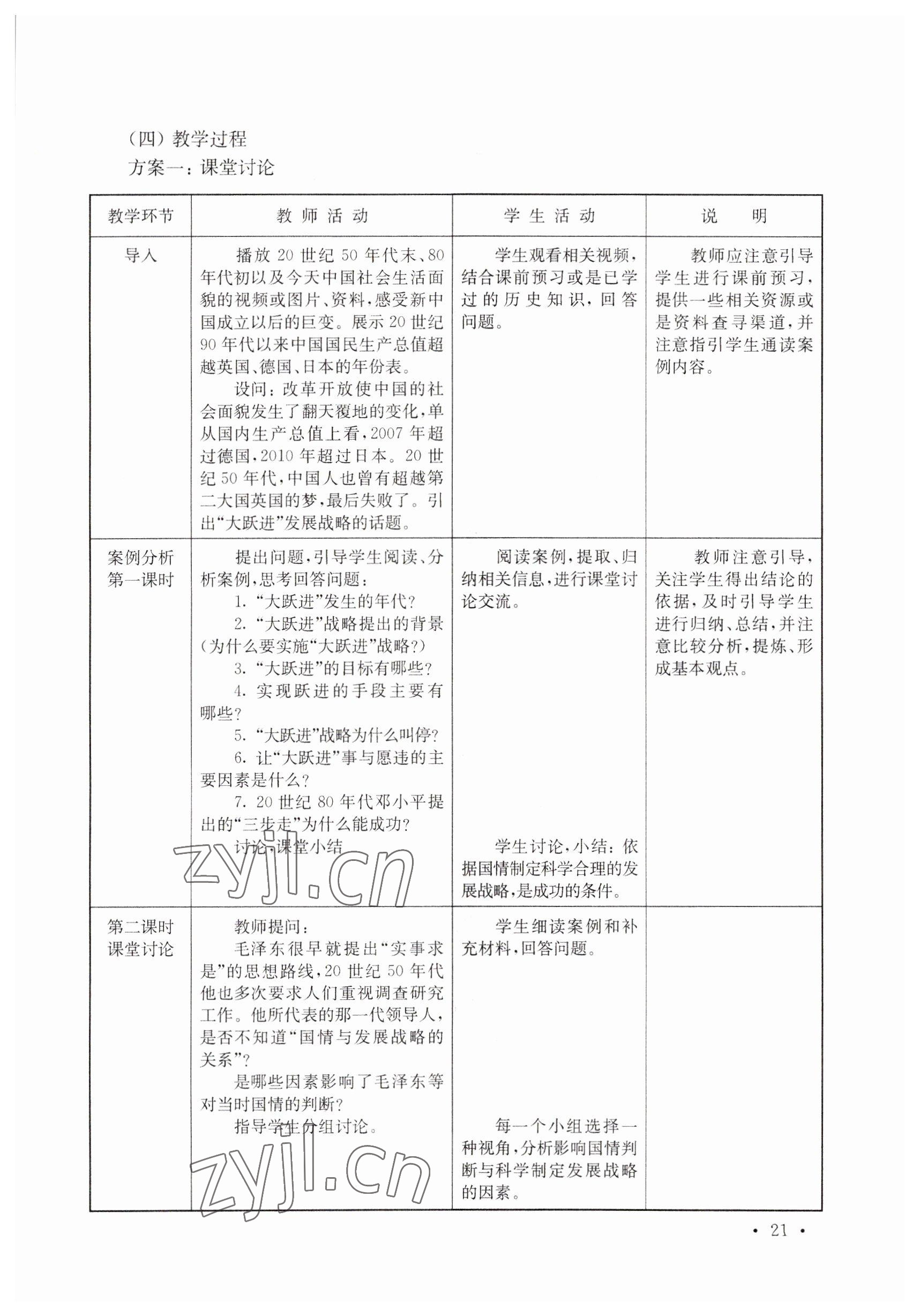 2022年练习部分高中三年级第二学期&nbsp;参考答案第21页
