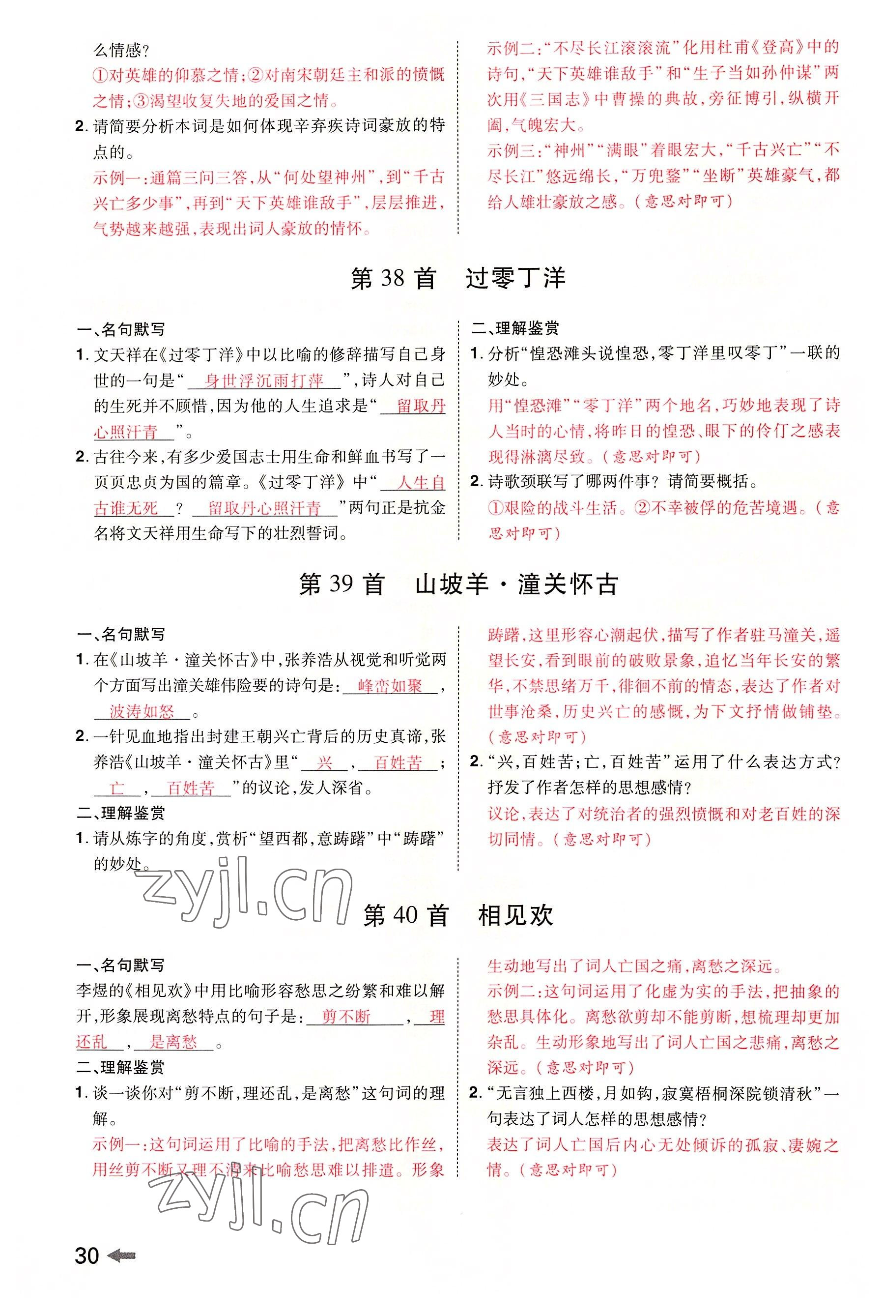 2022年領(lǐng)揚(yáng)文化中考研究語(yǔ)文河南專(zhuān)版 參考答案第29頁(yè)
