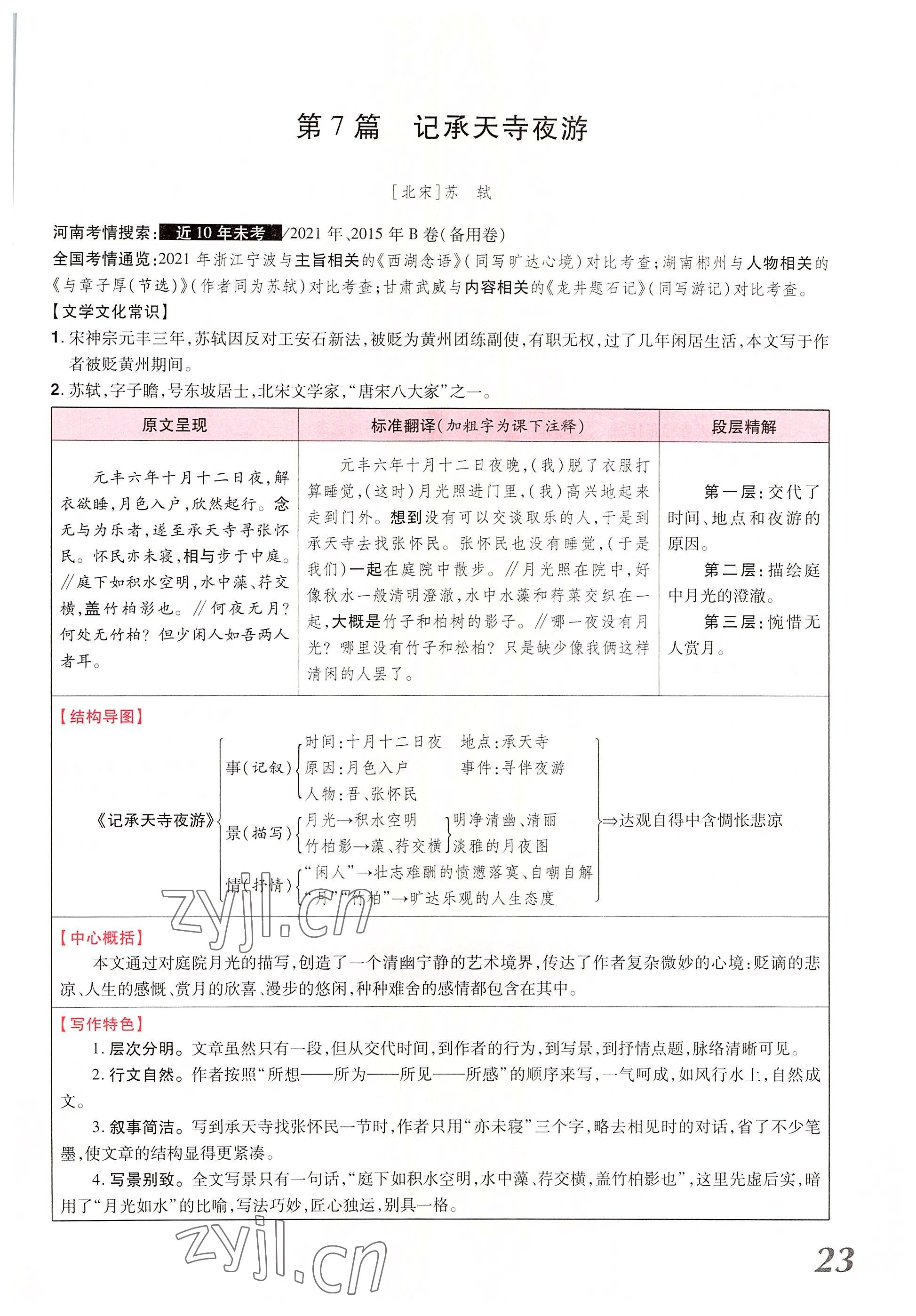 2022年領(lǐng)揚(yáng)文化中考研究語文河南專版 參考答案第44頁