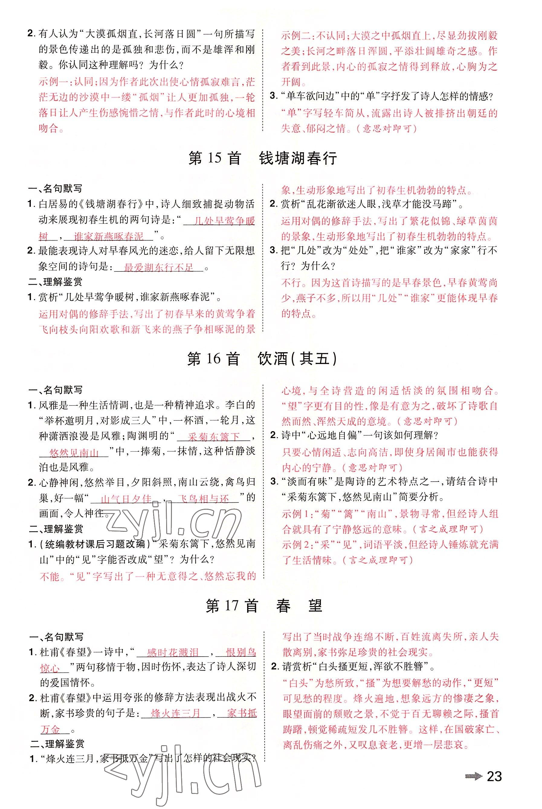 2022年領(lǐng)揚(yáng)文化中考研究語(yǔ)文河南專版 參考答案第22頁(yè)