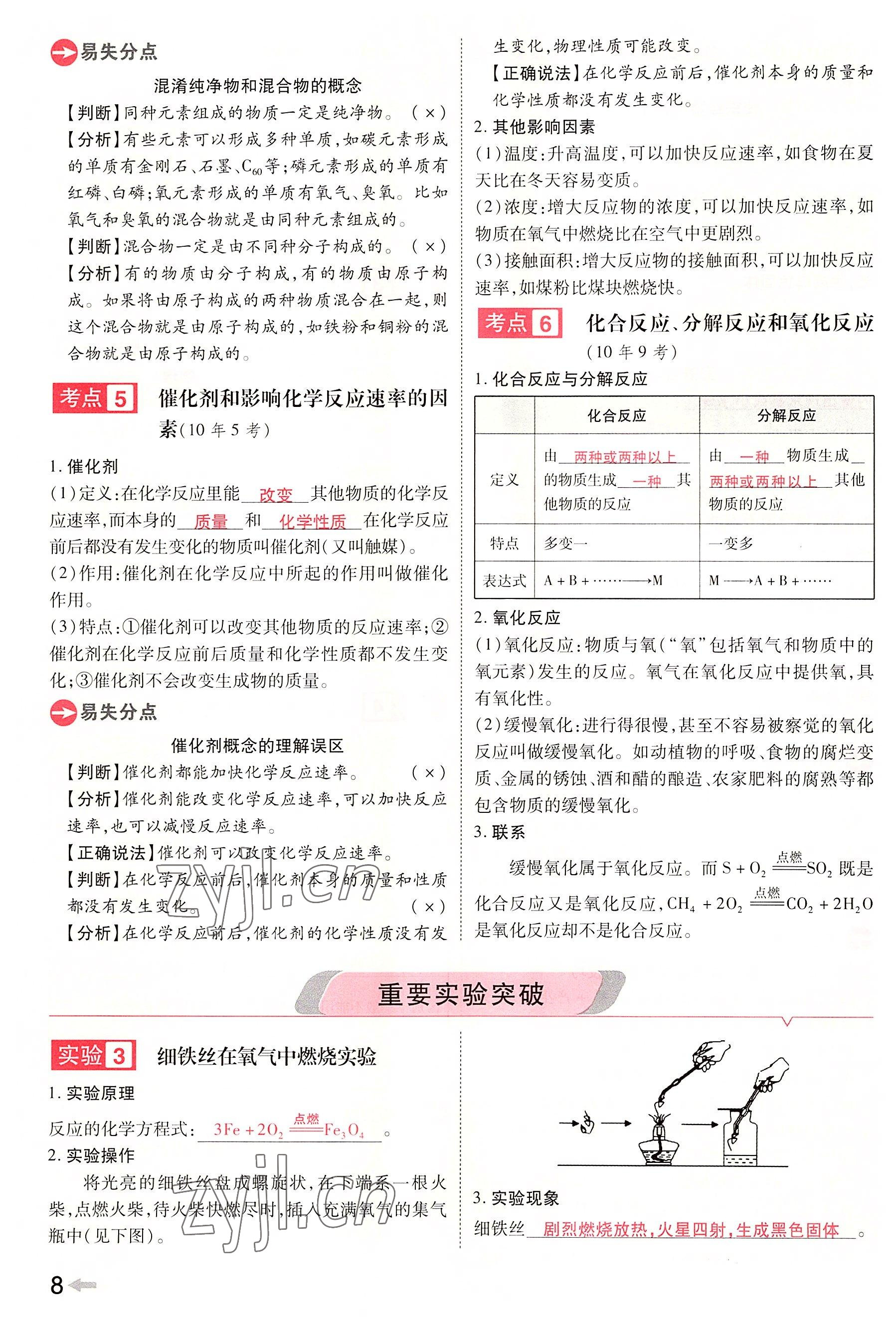 2022年領揚文化中考研究化學河南專版 參考答案第8頁