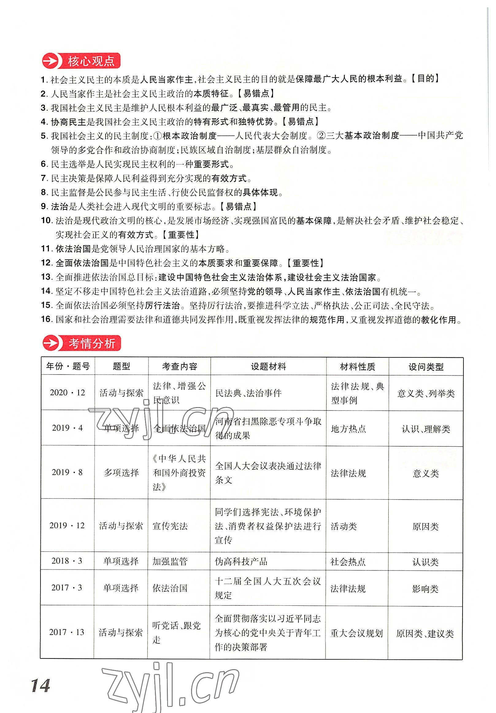 2022年領(lǐng)揚(yáng)文化中考研究道德與法治河南專版 參考答案第24頁