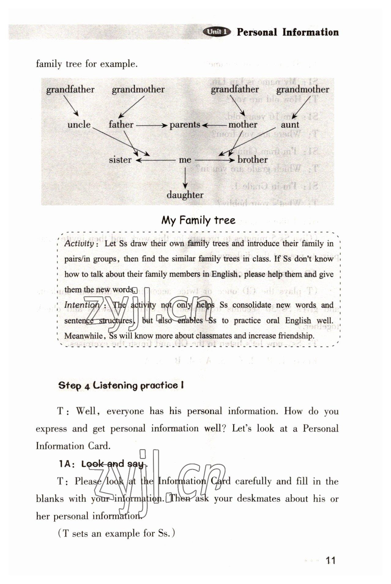 2022年中職課本英語(yǔ)第一冊(cè)浙江專版 參考答案第11頁(yè)