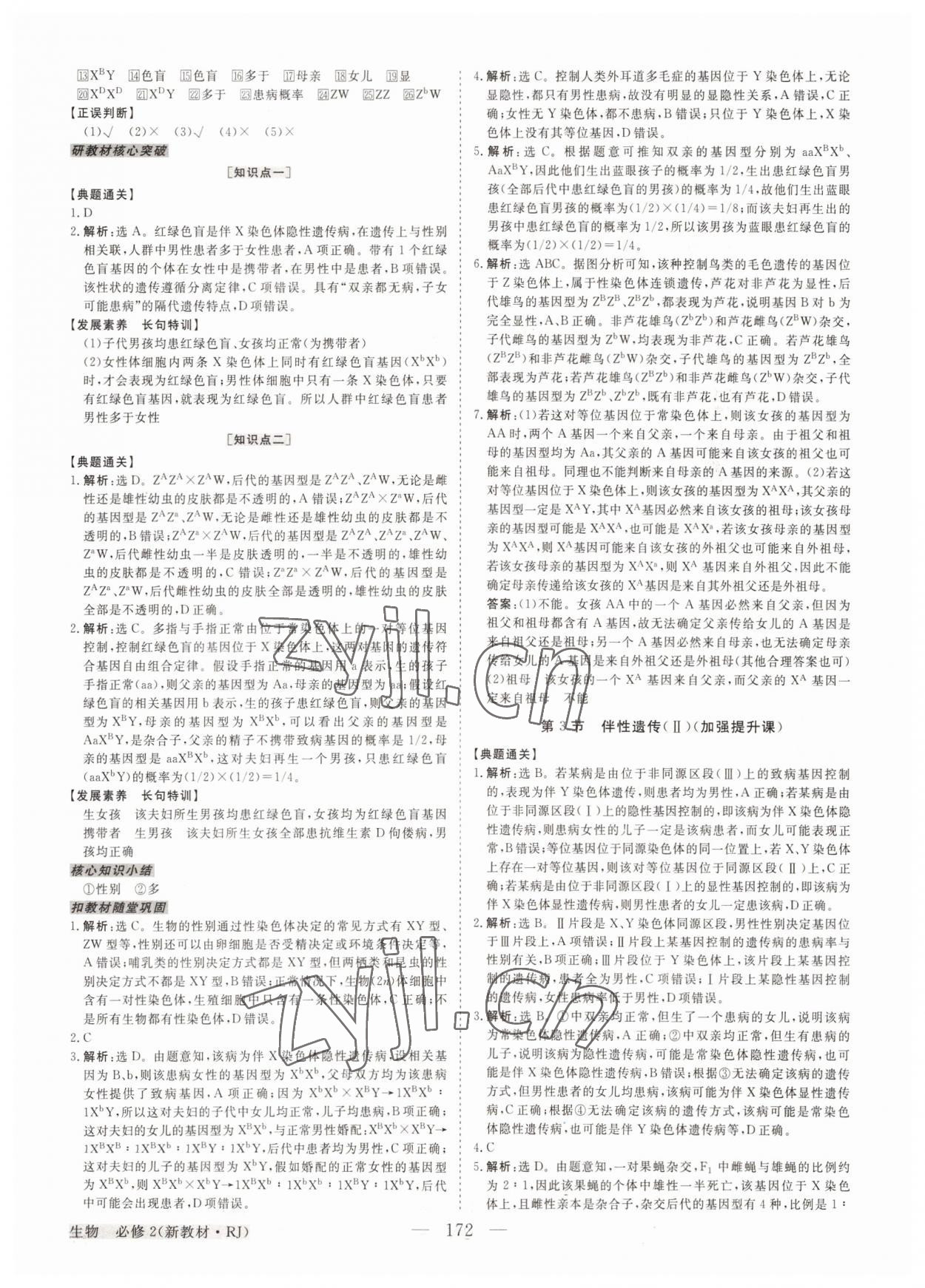 2022年高中同步創(chuàng)新課堂優(yōu)化方案高中生物必修第二冊人教版 第8頁