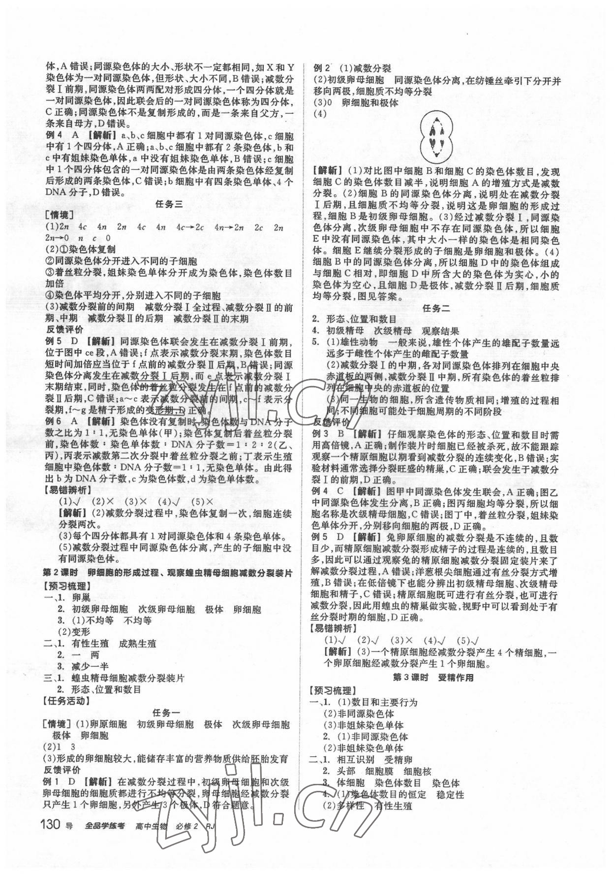 2022年全品學(xué)練考高中生物必修2人教版 第6頁