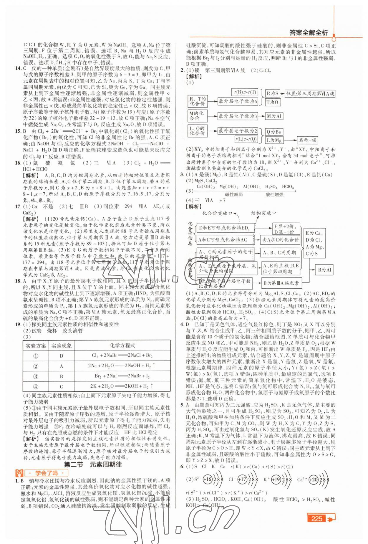 2022年教材幫化學(xué)必修2人教版 參考答案第2頁