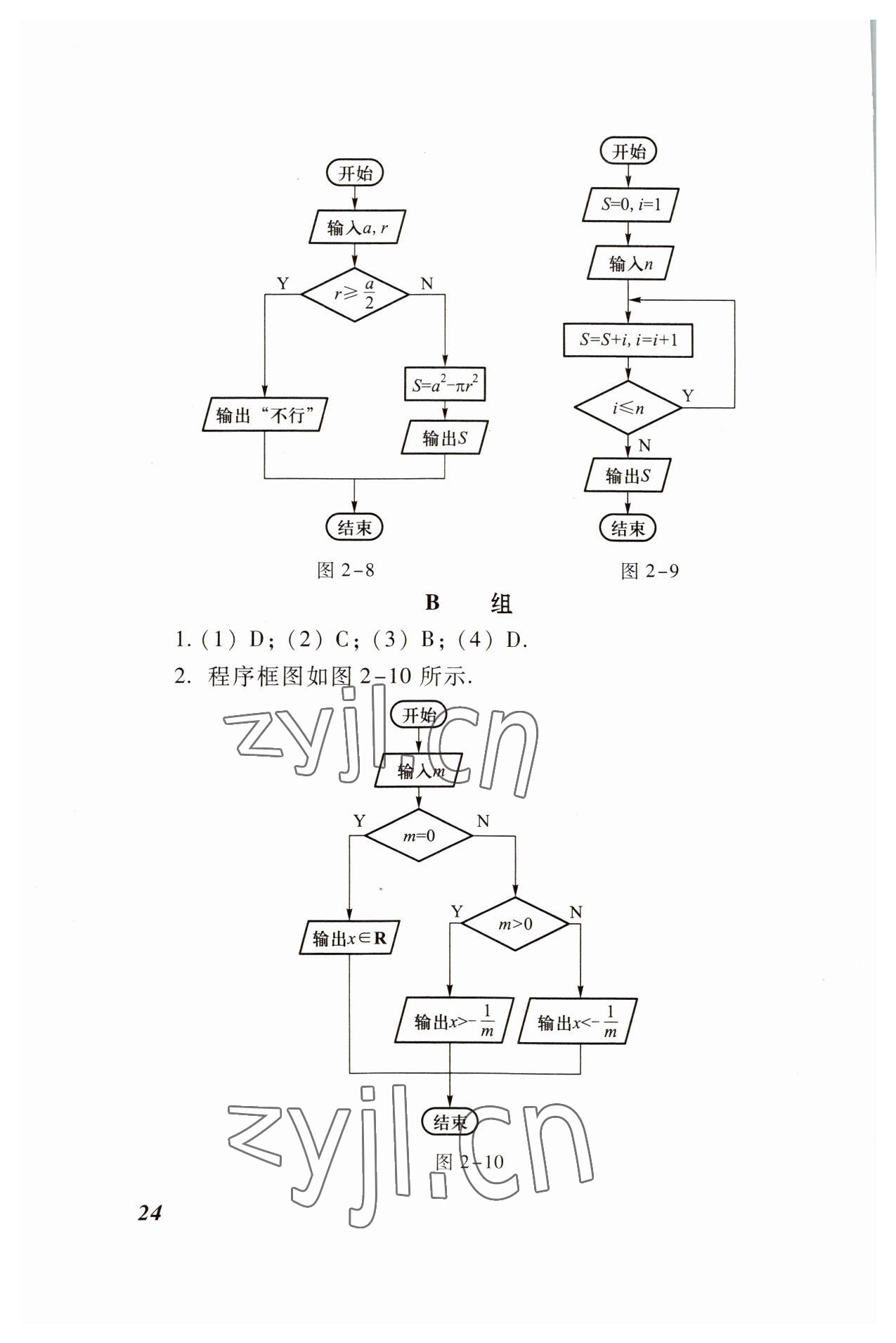 2022年職業(yè)模塊高等教育出版社中職數(shù)學(xué)高教版 參考答案第24頁(yè)