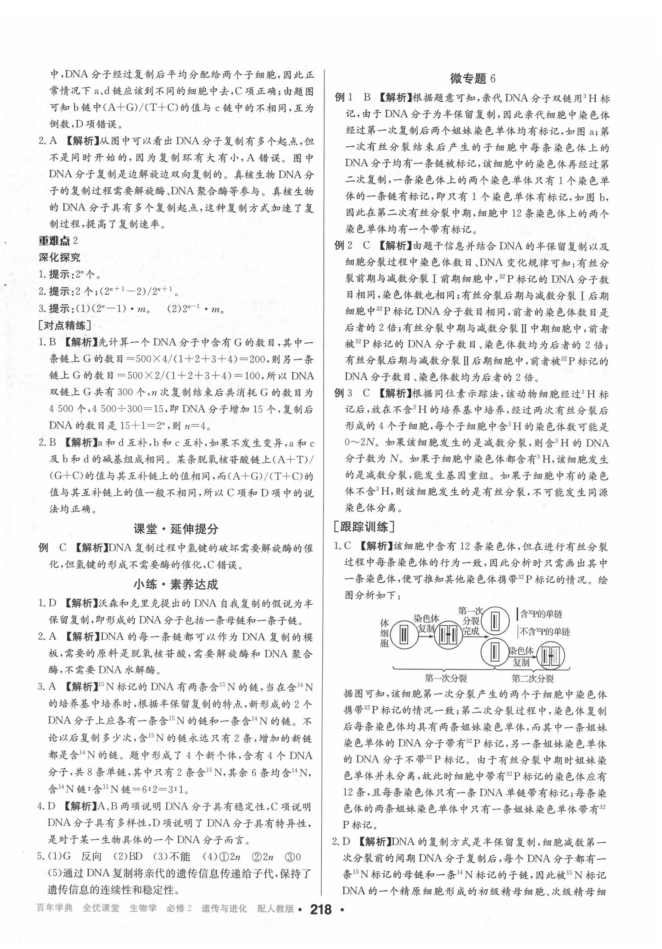 2022年百年學典全優課堂高中生物必修2人教版 第16頁