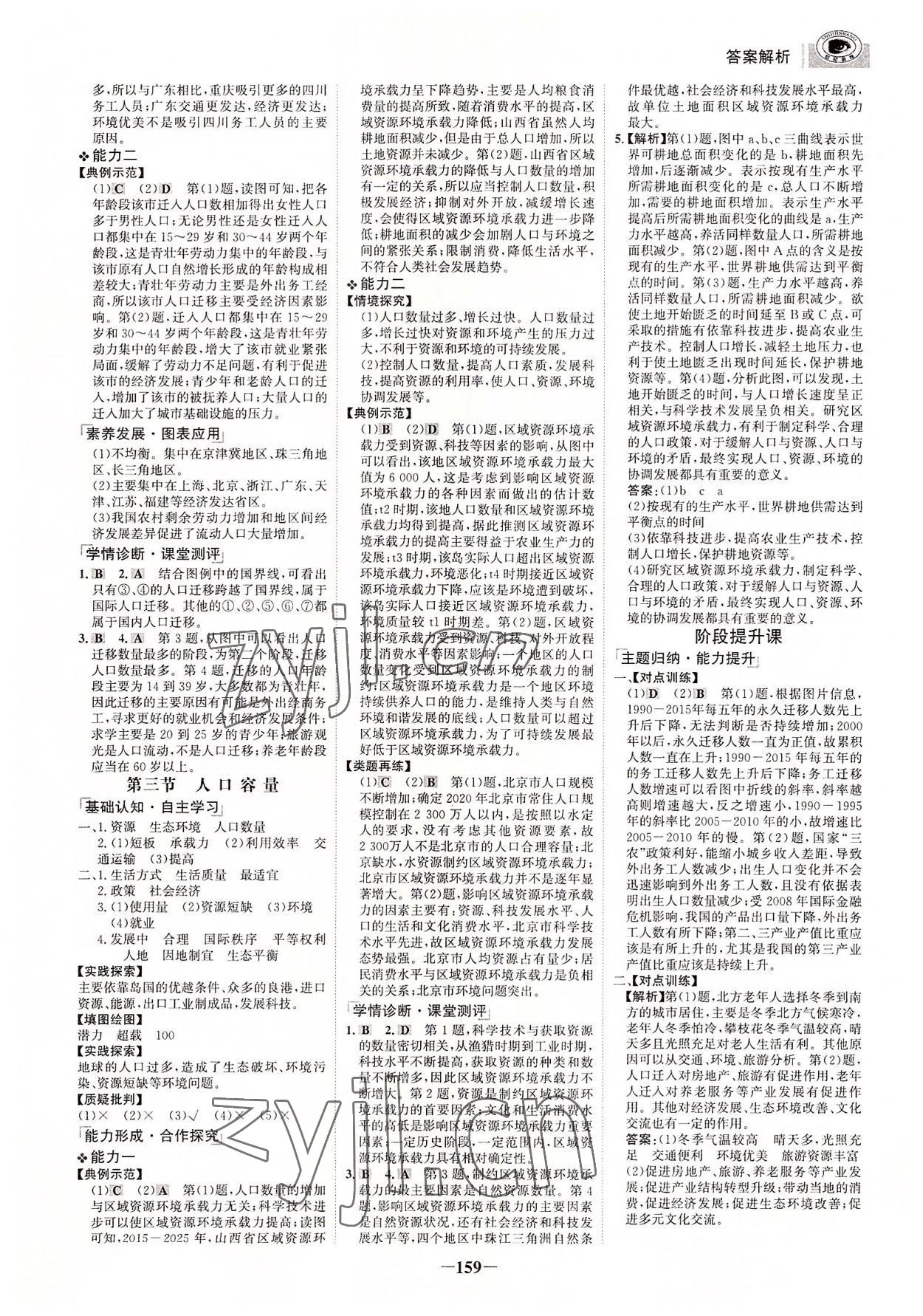 2022年世紀金榜高中全程學(xué)習方略高中地理必修第二冊 參考答案第2頁