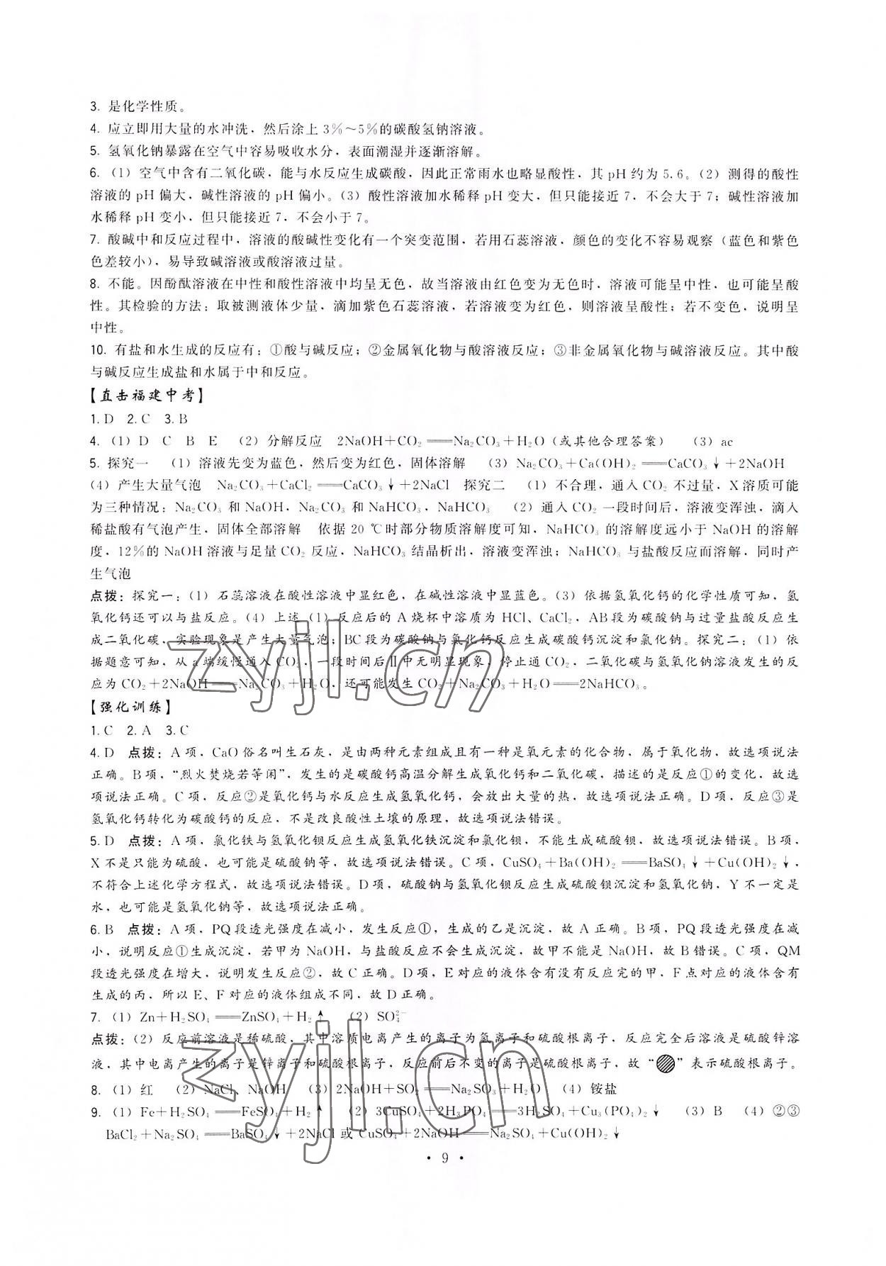 2022年頂尖中考沖刺復(fù)習(xí)攻略中考化學(xué) 第9頁