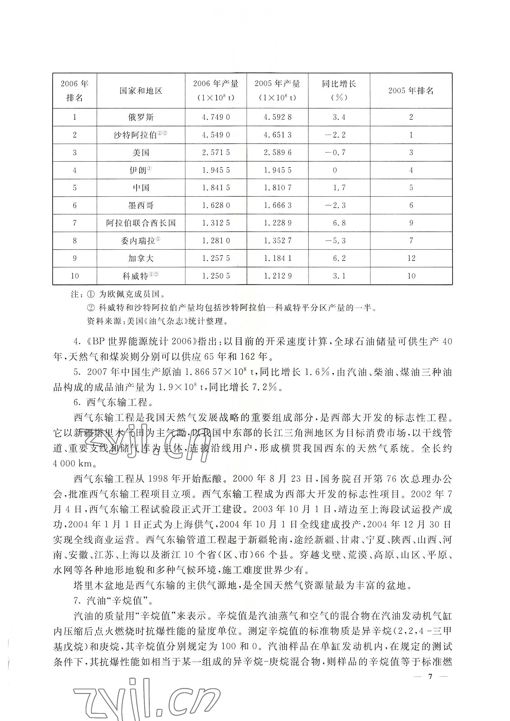 2022年教材課本高二化學(xué)第二學(xué)期滬教版 參考答案第7頁