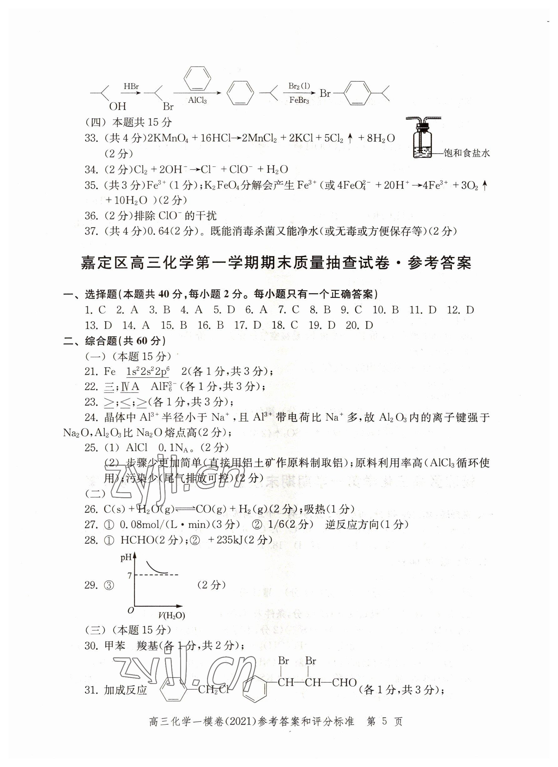 2022年文化課強(qiáng)化訓(xùn)練化學(xué)2021版 第5頁