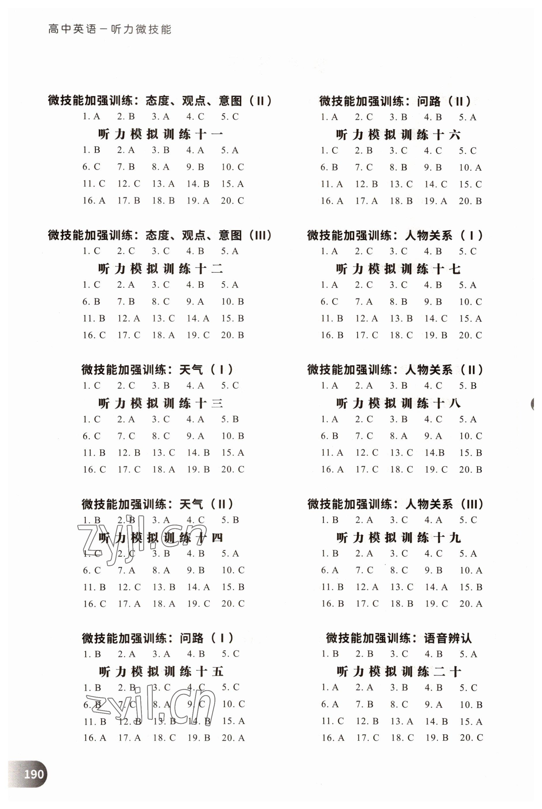 2022年高中英語聽力微技能高一能力篇 第2頁