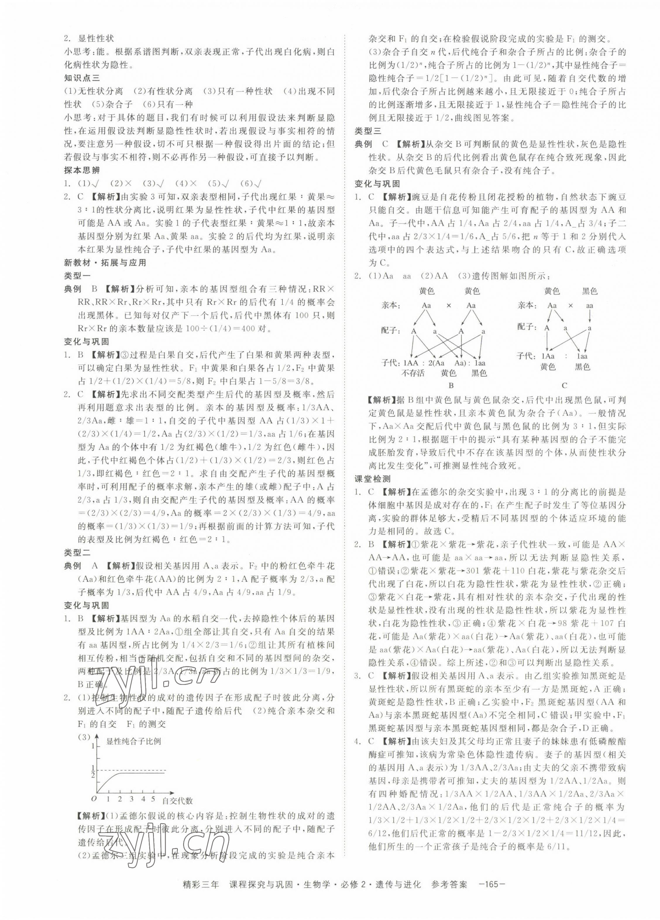 2022年精彩三年高中生物學(xué)必修2浙江專版 第3頁(yè)