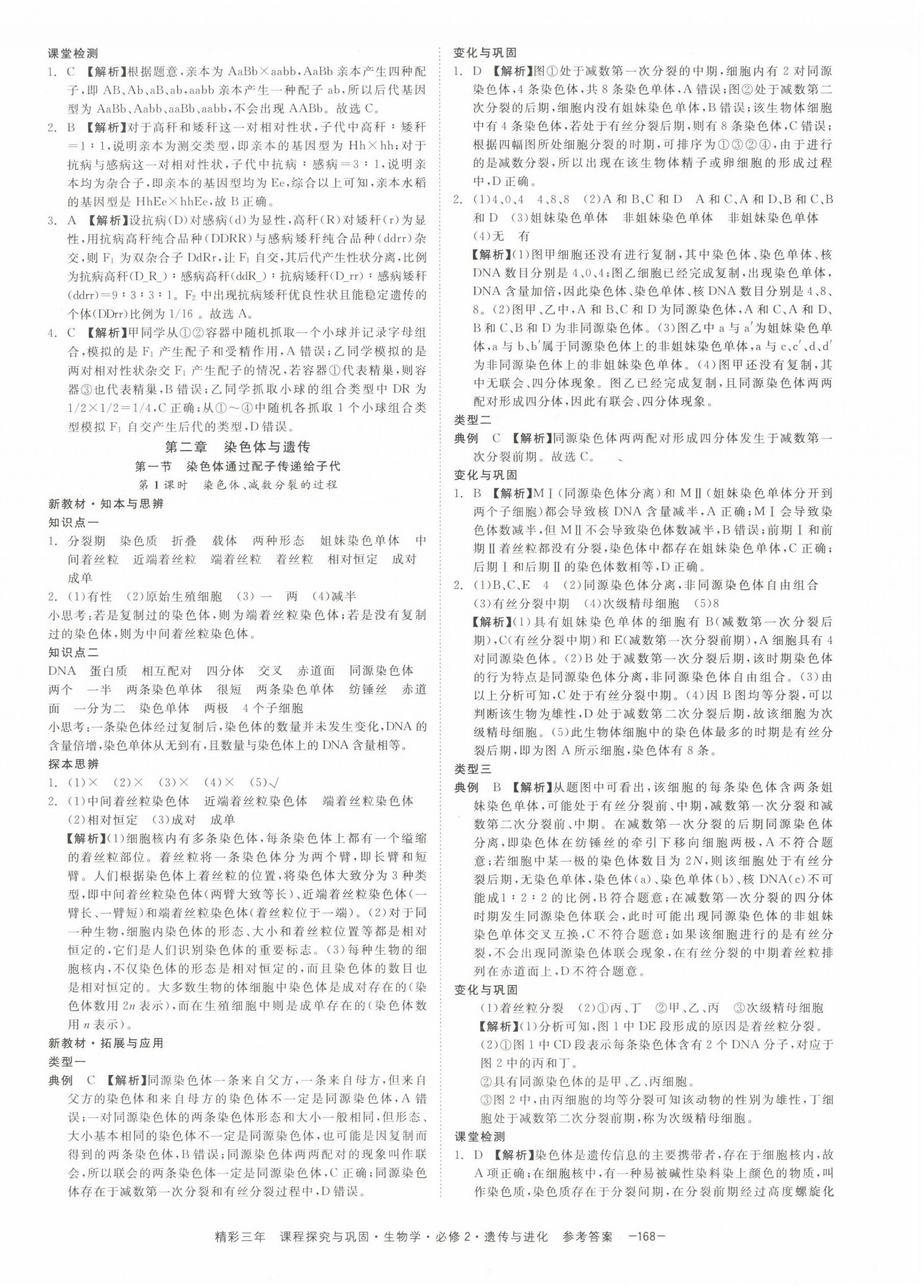 2022年精彩三年高中生物學(xué)必修2浙江專版 第6頁