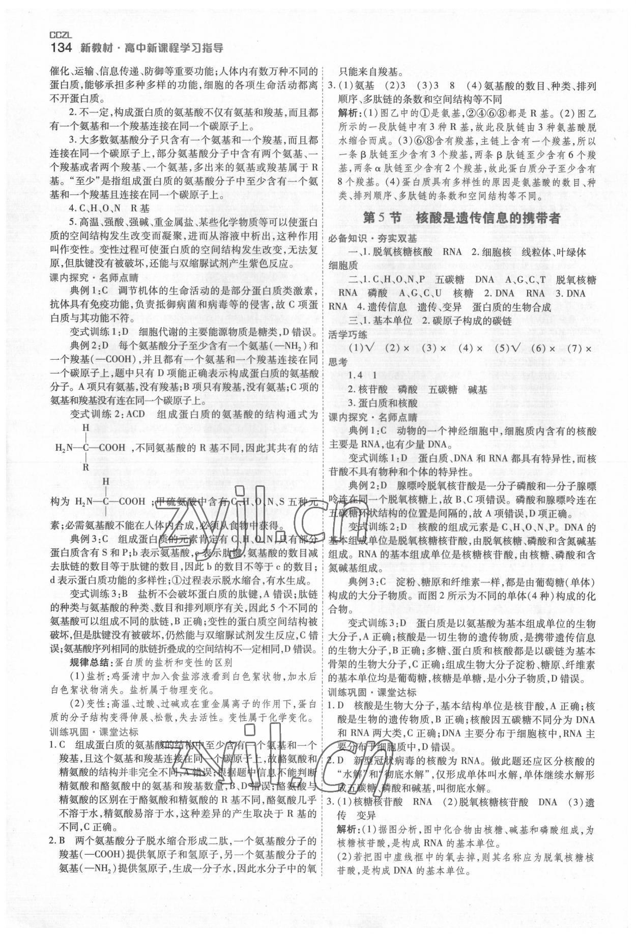 2022年成才之路高中新課程學(xué)習(xí)指導(dǎo)高中生物必修1人教版 第4頁