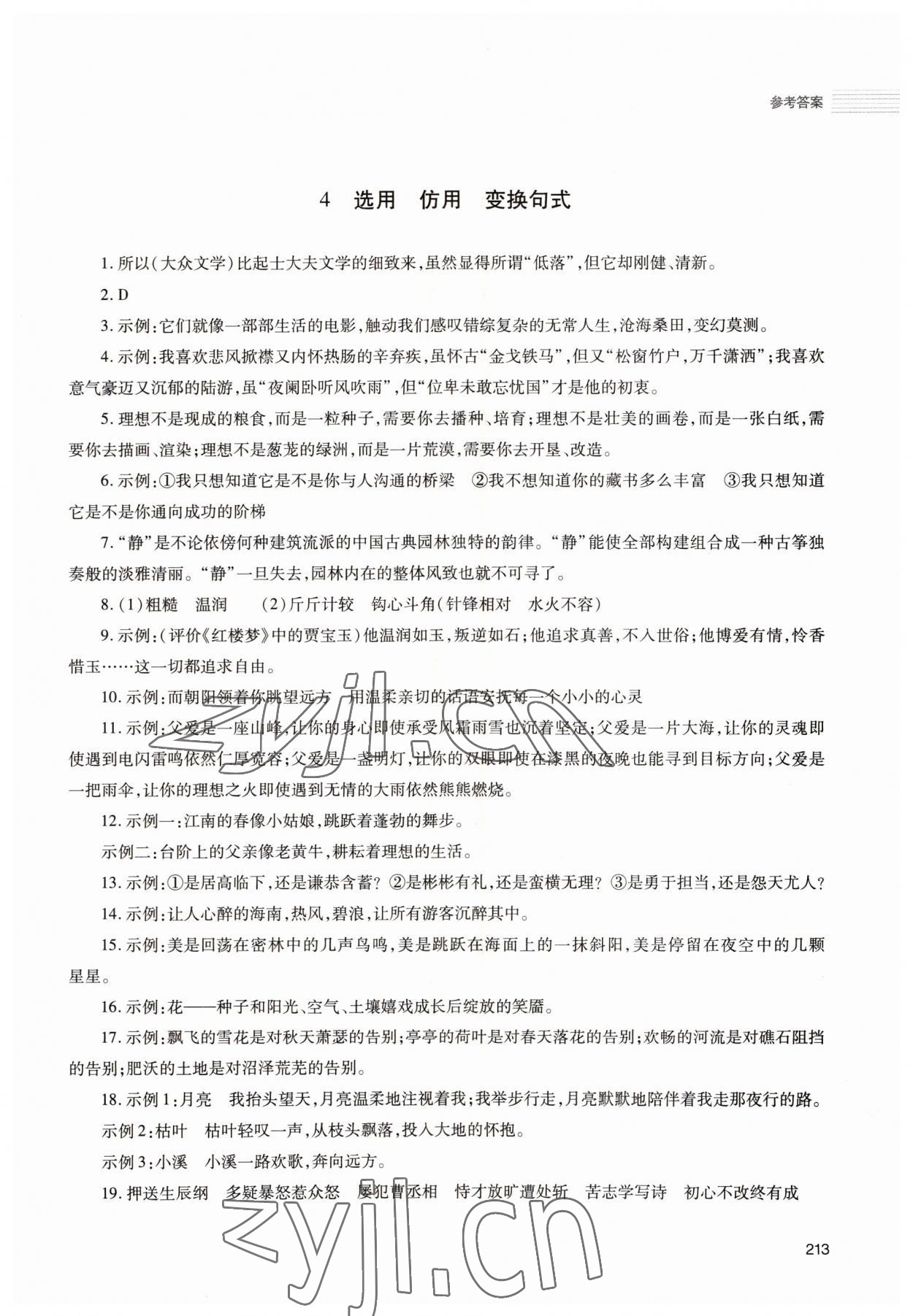 2022年初中总复习手册明天出版社语文人教版54制&nbsp;第5页