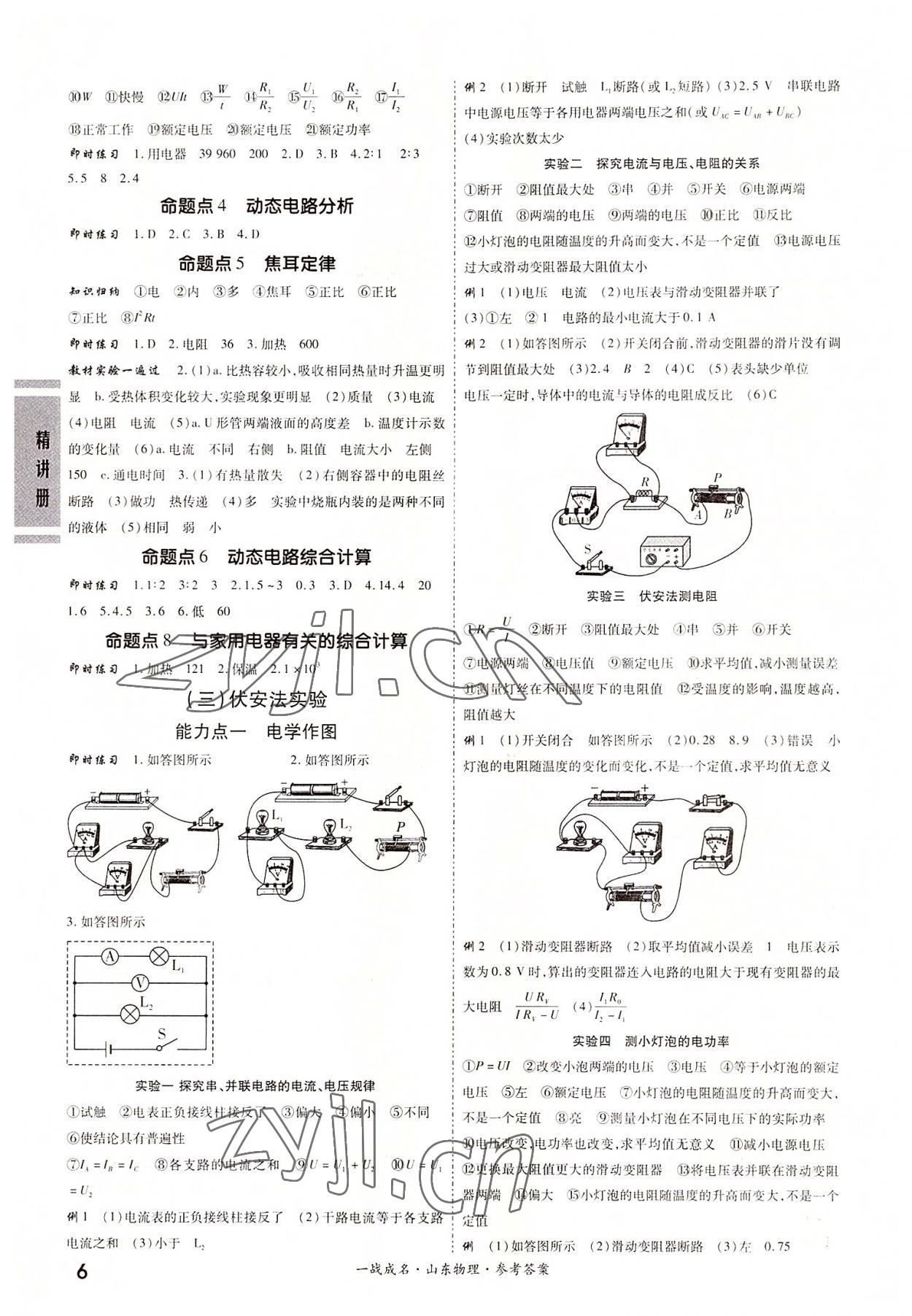 2022年一戰(zhàn)成名中考備考新思路物理山東專版 第6頁