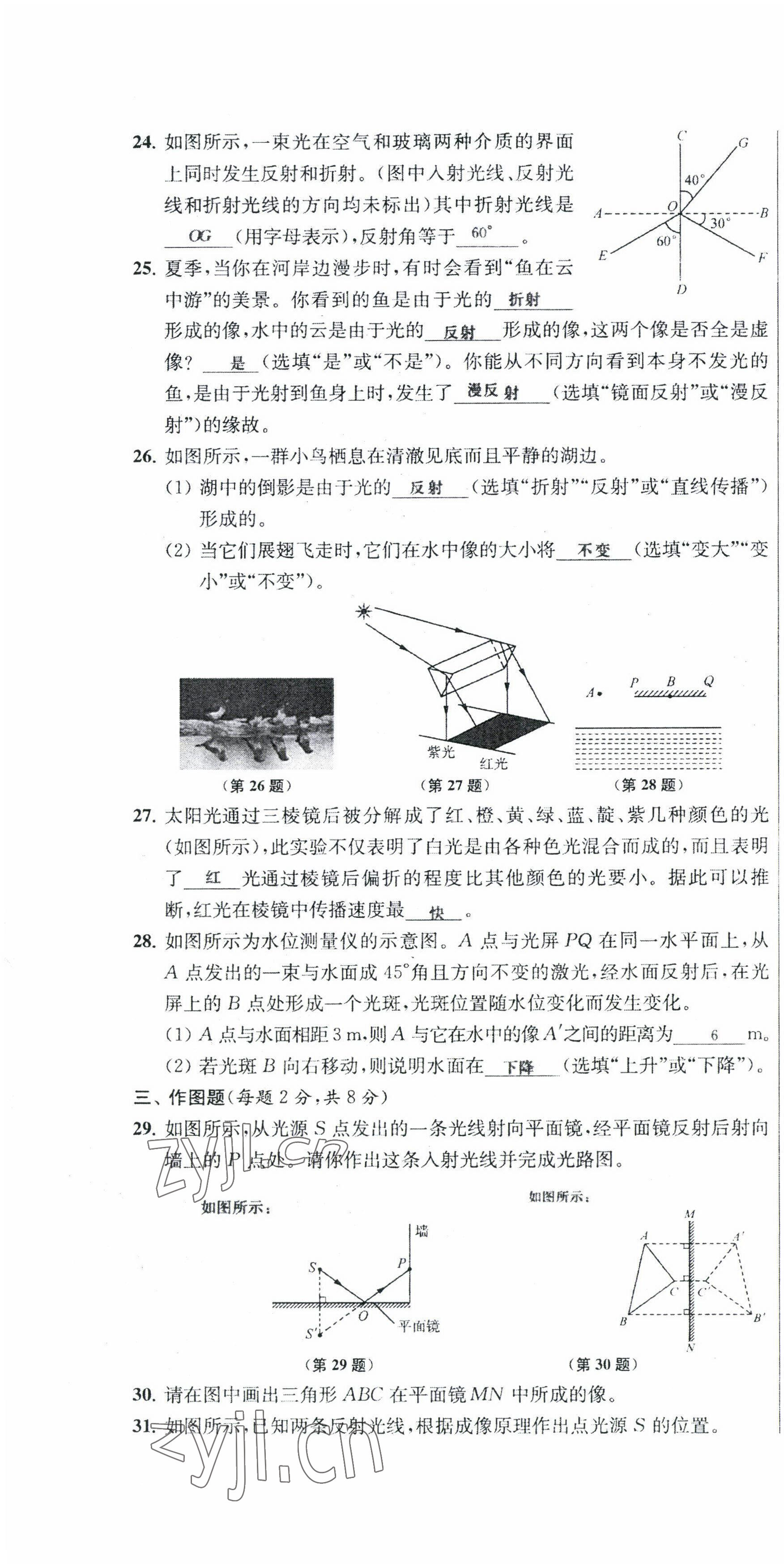 2022年金試卷天津科學(xué)技術(shù)出版社八年級科學(xué)下冊浙教版 第10頁