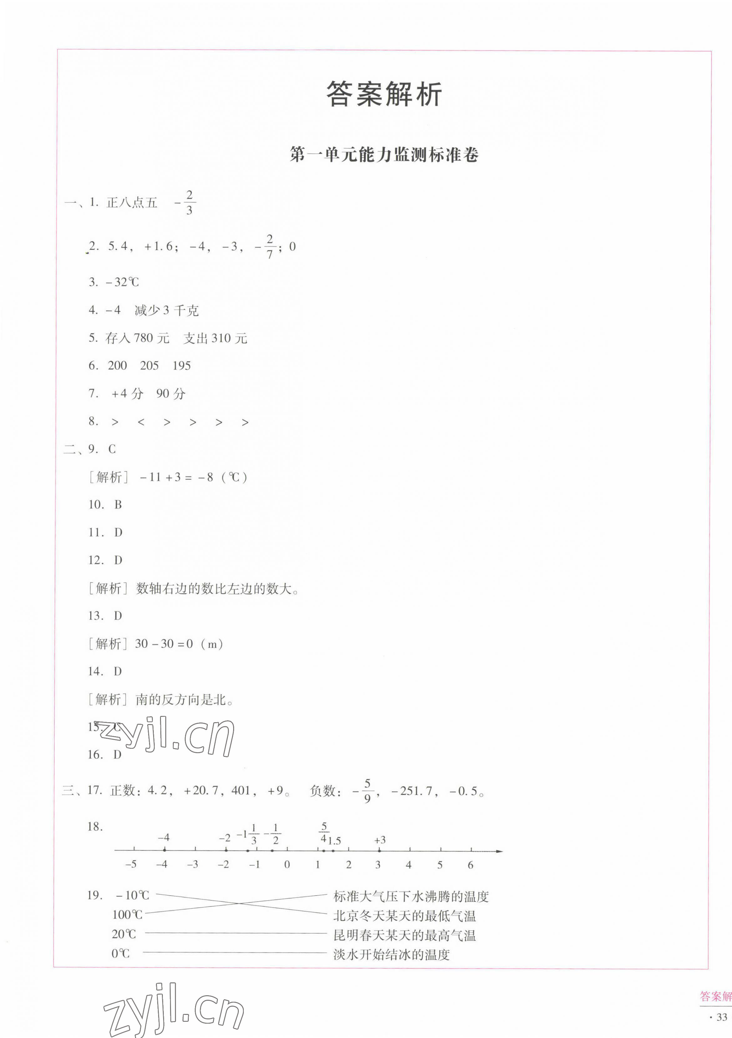 2022年小學(xué)能力監(jiān)測(cè)標(biāo)準(zhǔn)卷六年級(jí)數(shù)學(xué)下冊(cè)人教版 第1頁(yè)