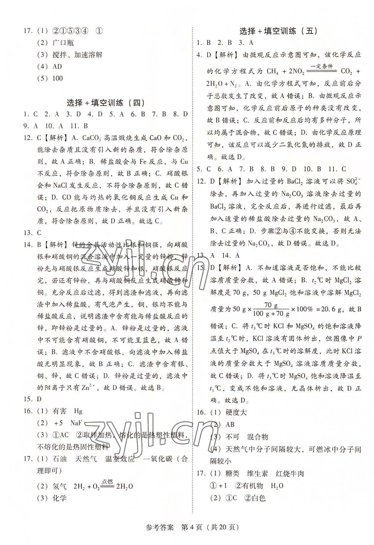 2022年教與學(xué)廣東中考必備金考卷化學(xué) 第4頁(yè)