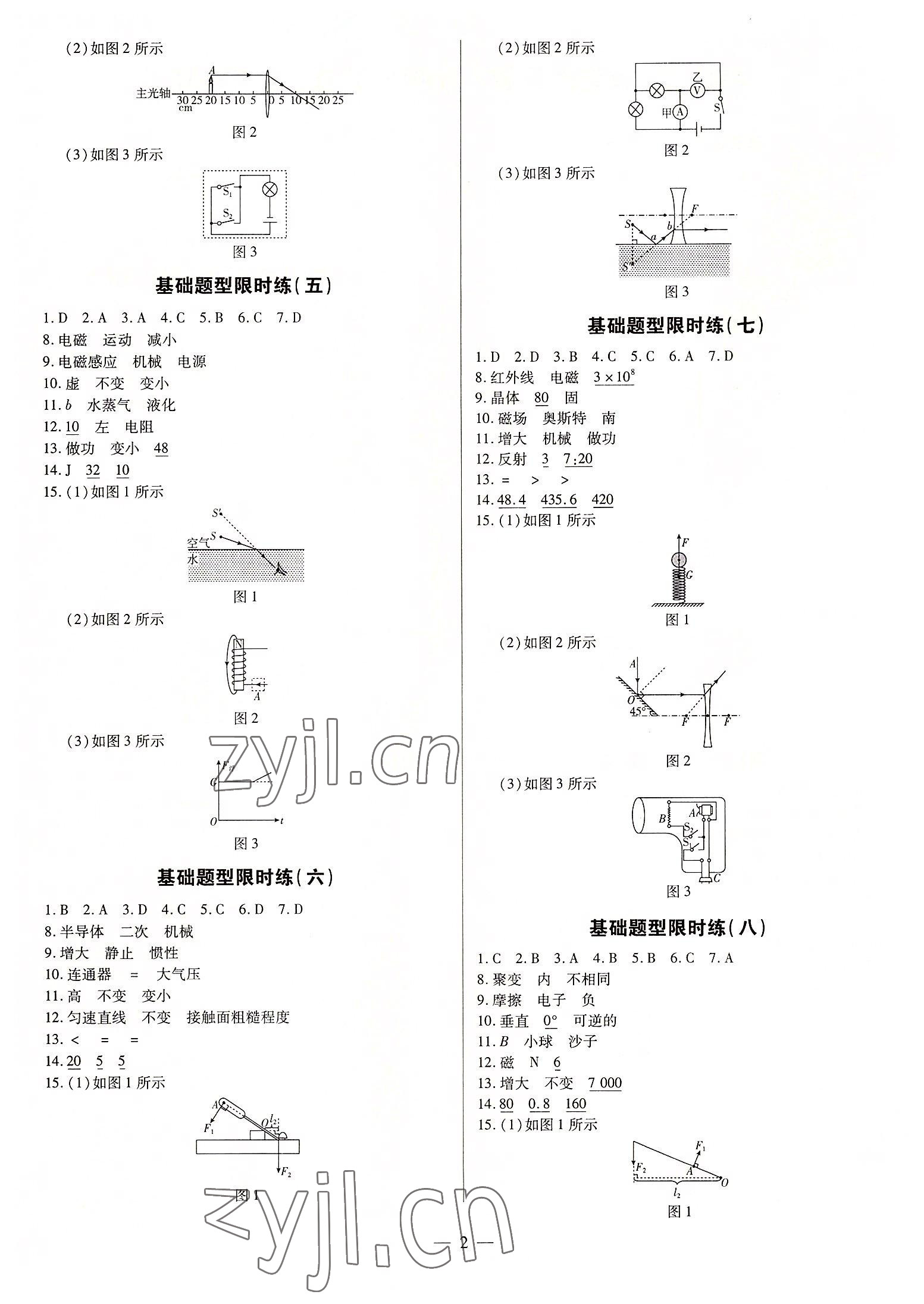 2022年領跑押題卷物理廣東專版 第2頁