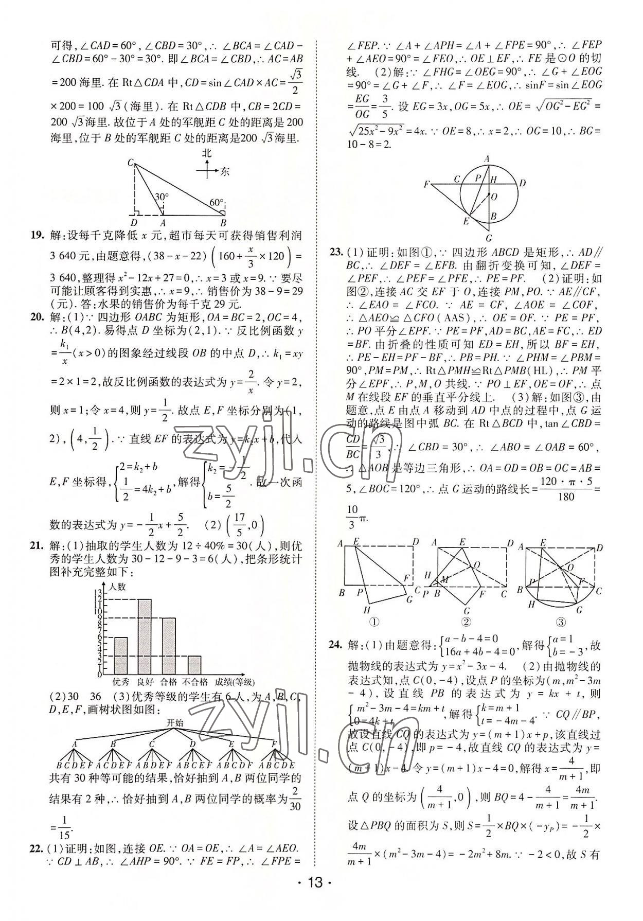 2022年中考妙策山東省16地市+萊蕪區(qū)31套匯編數(shù)學(xué) 第7頁(yè)