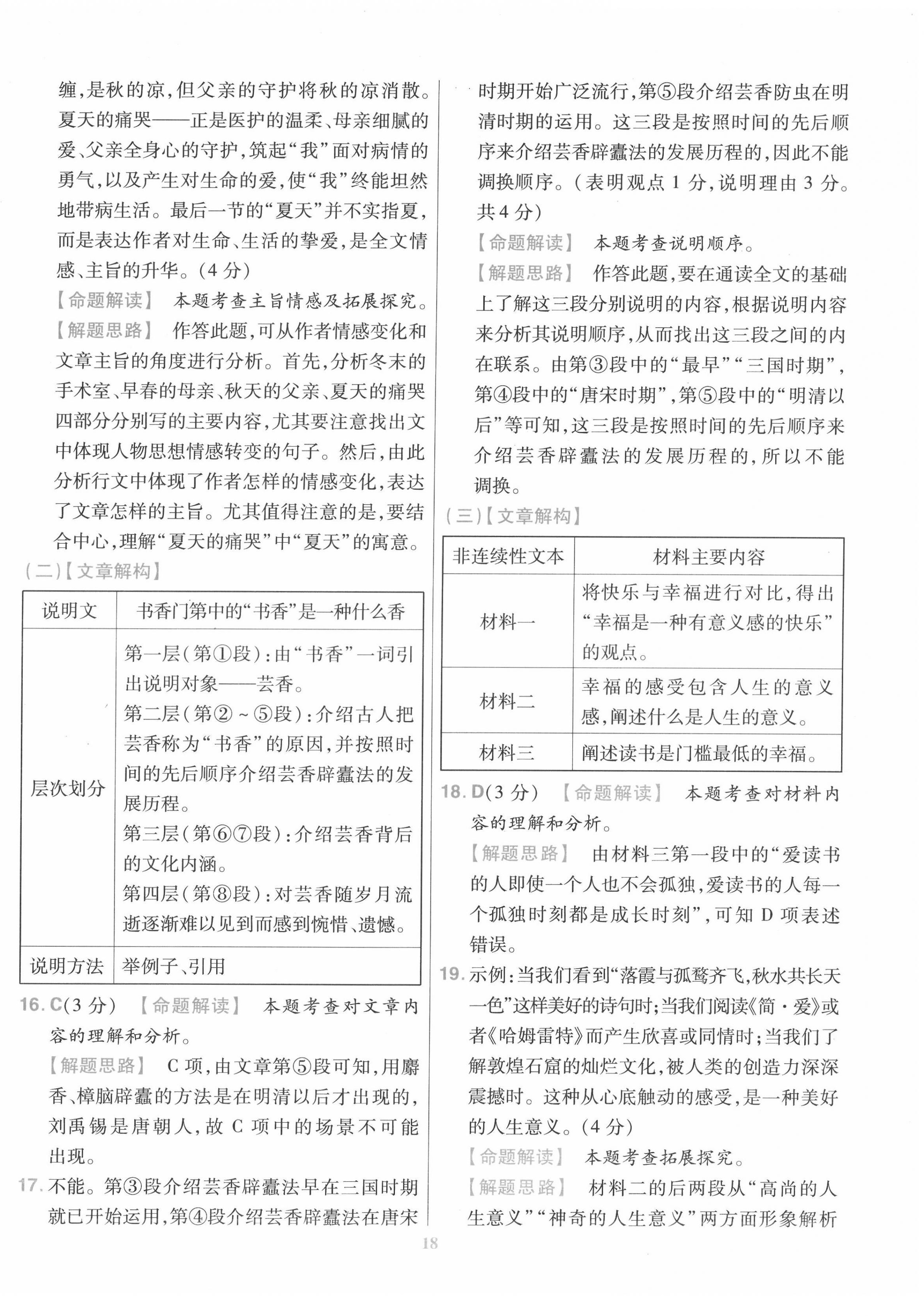 2022年金考卷百校聯(lián)盟系列江西中考信息卷語文 第18頁