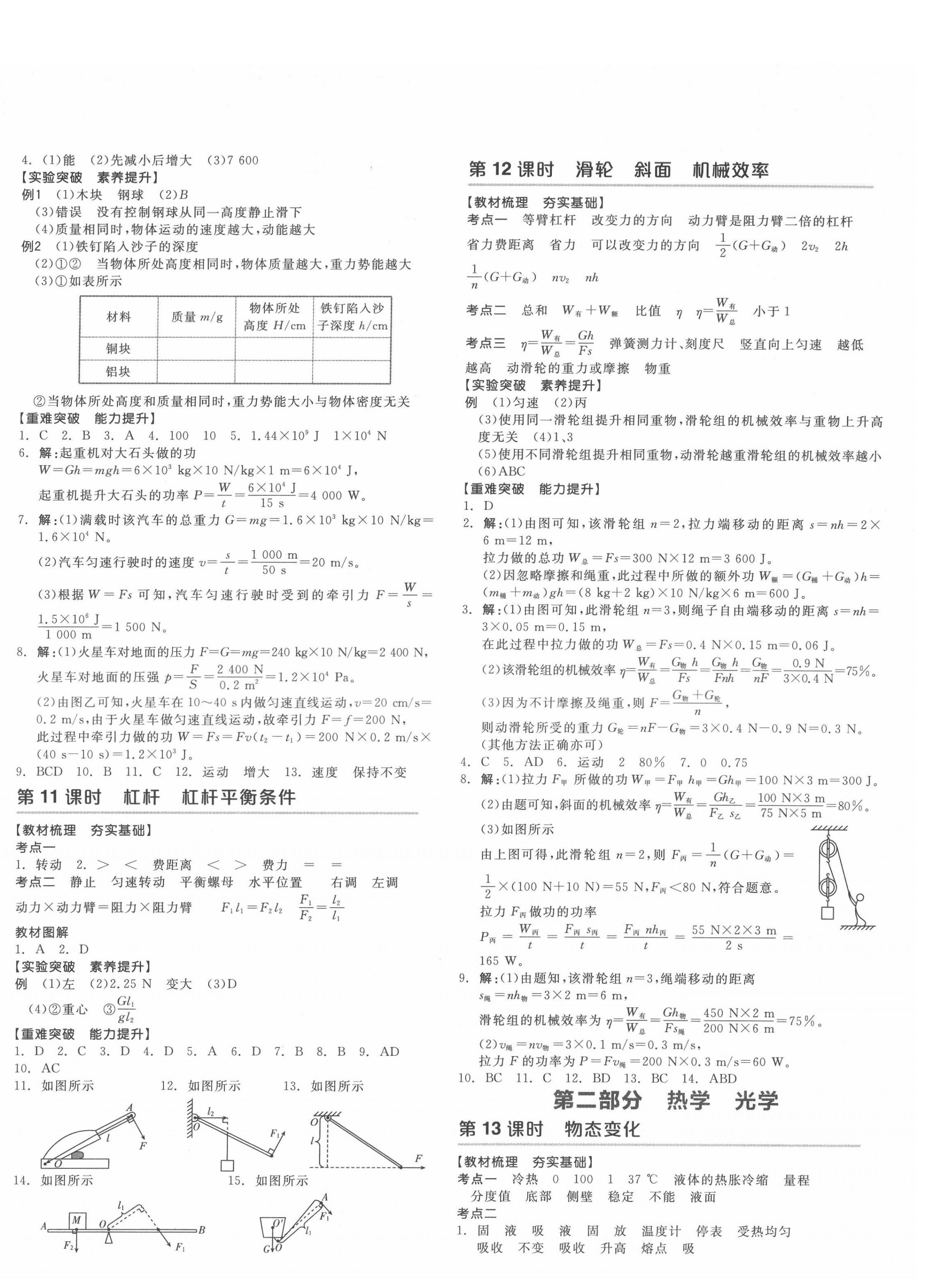 2022年全品中考復(fù)習(xí)方案物理天津?qū)０?nbsp;第6頁