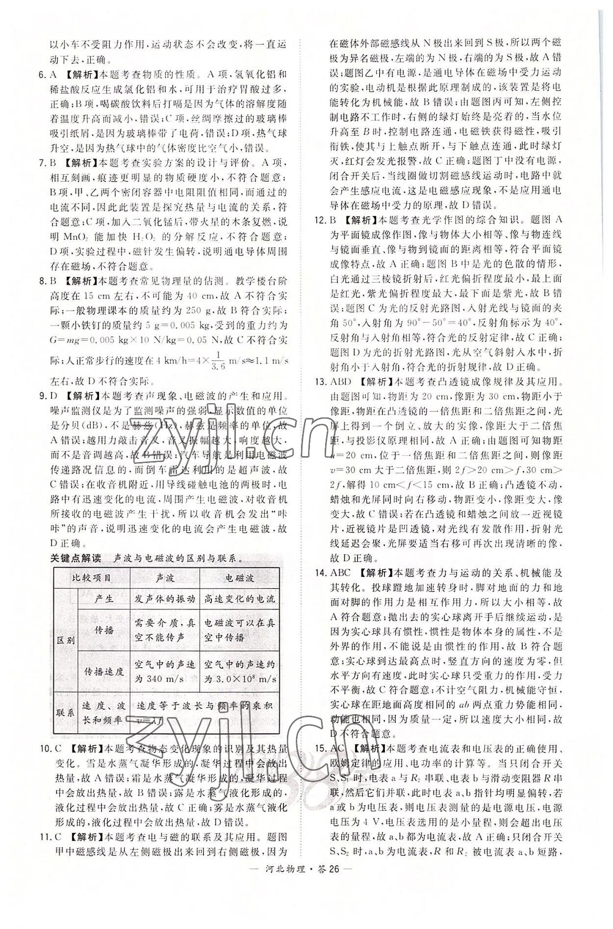 2022年天利38套中考試題精選物理河北專版 第26頁