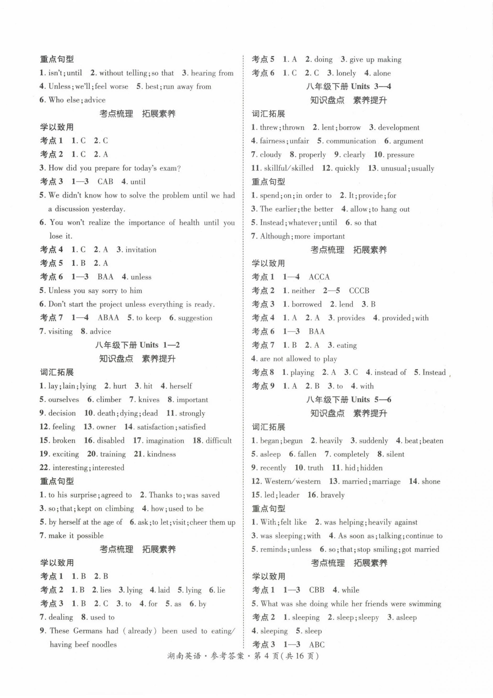 2022年解密中考英語湖南專版 第4頁