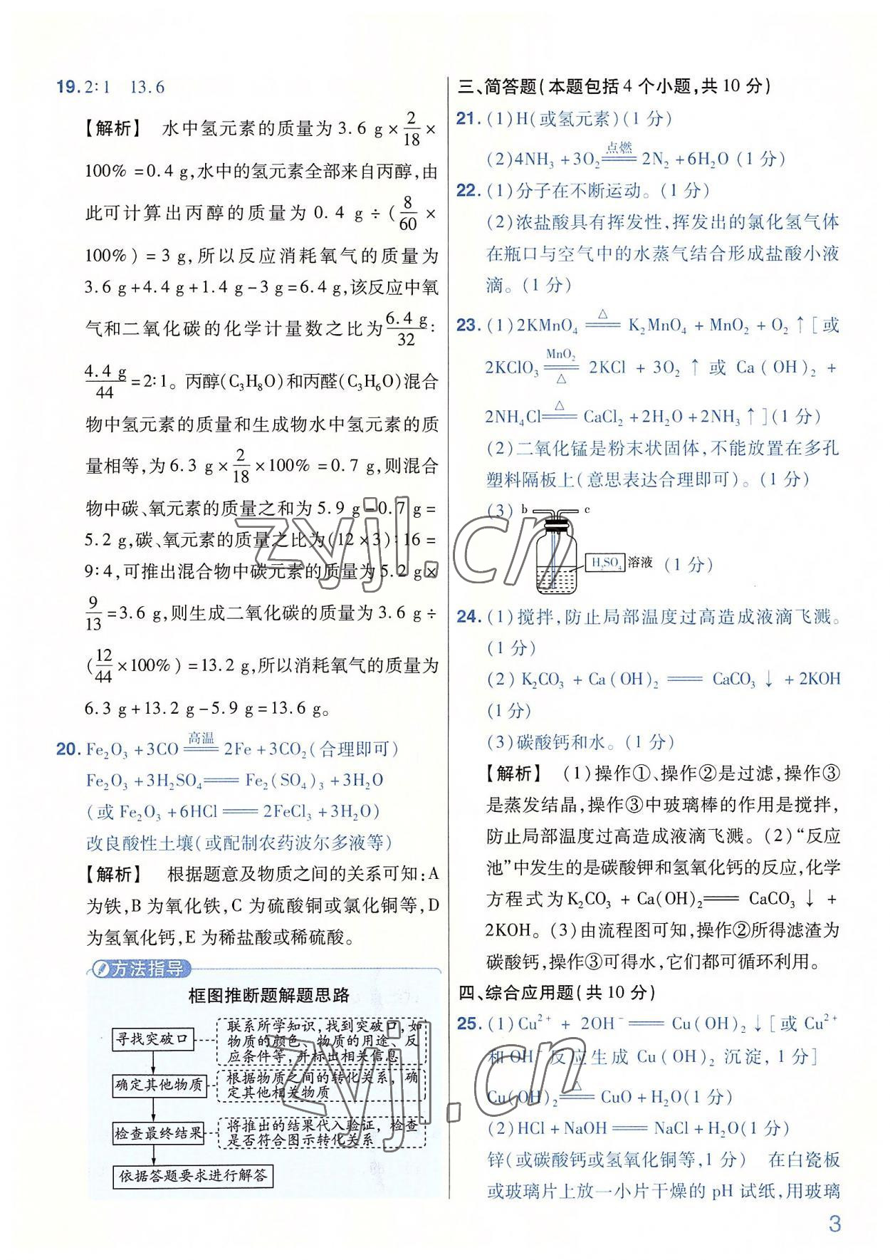 2022年金考卷百校聯盟系列河南中考信息卷化學 第3頁