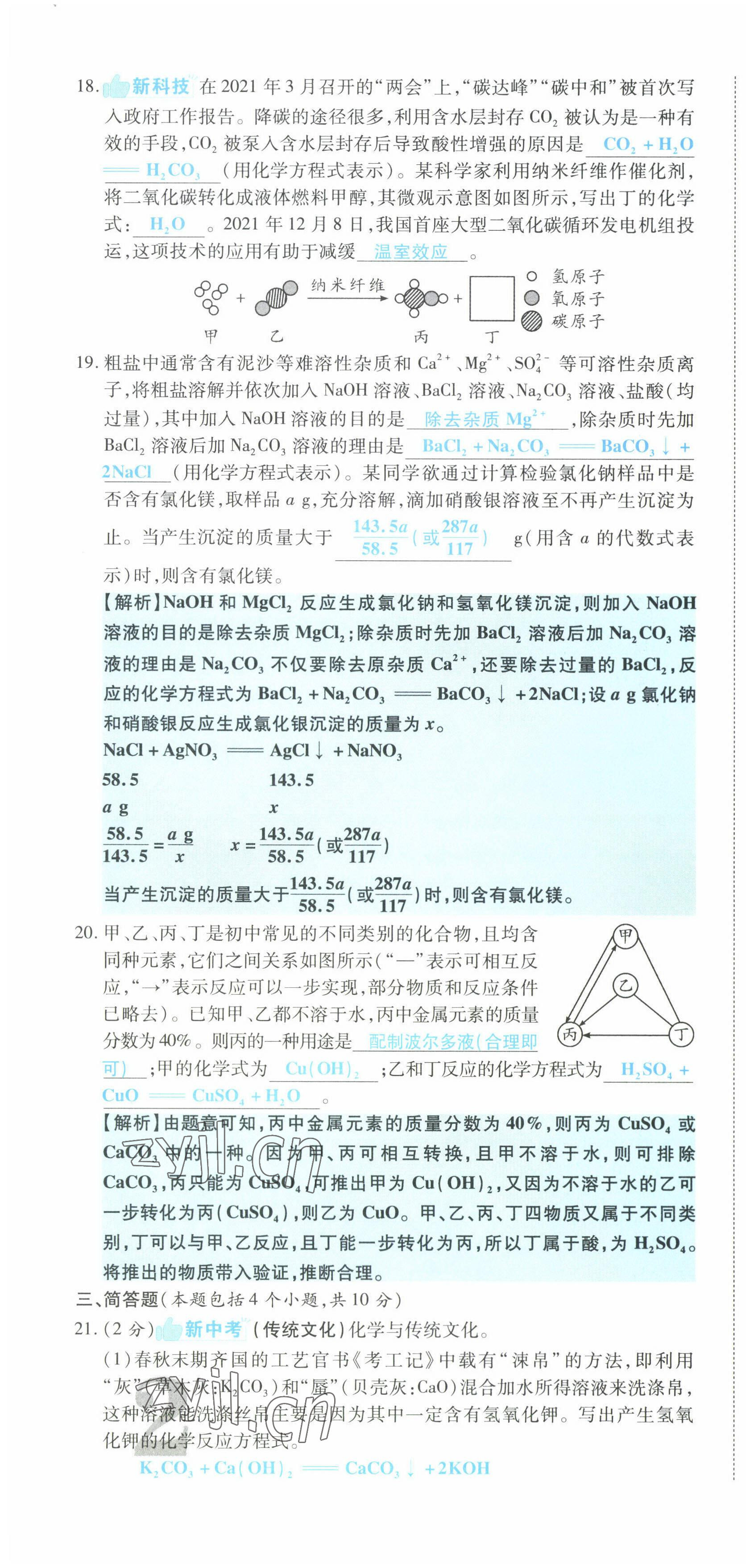 2022年一战成名5行卷化学河南专版 第4页