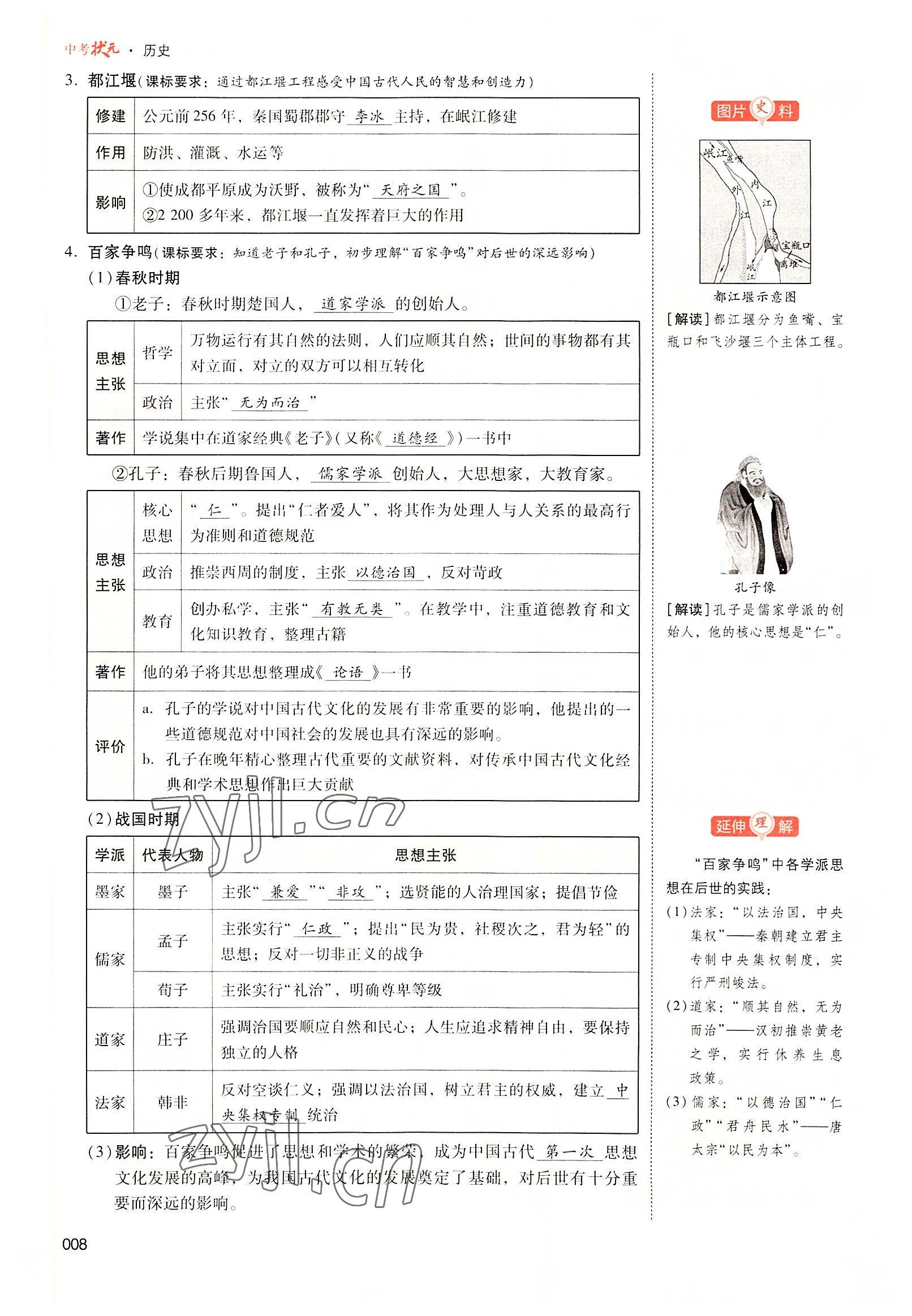 2022年中考状元历史广东专版 参考答案第20页