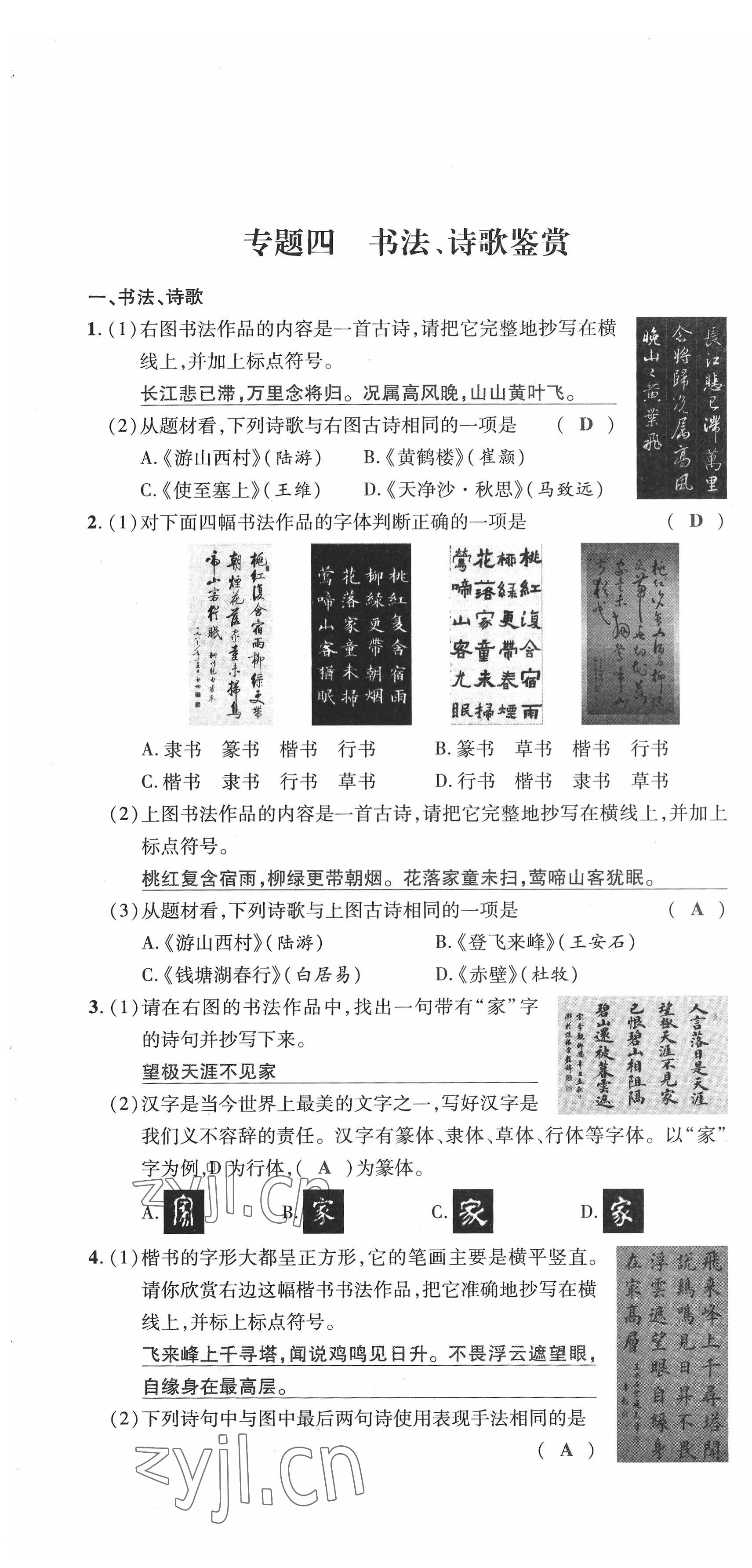2022年新一線必刷卷語文廣東專版 第10頁