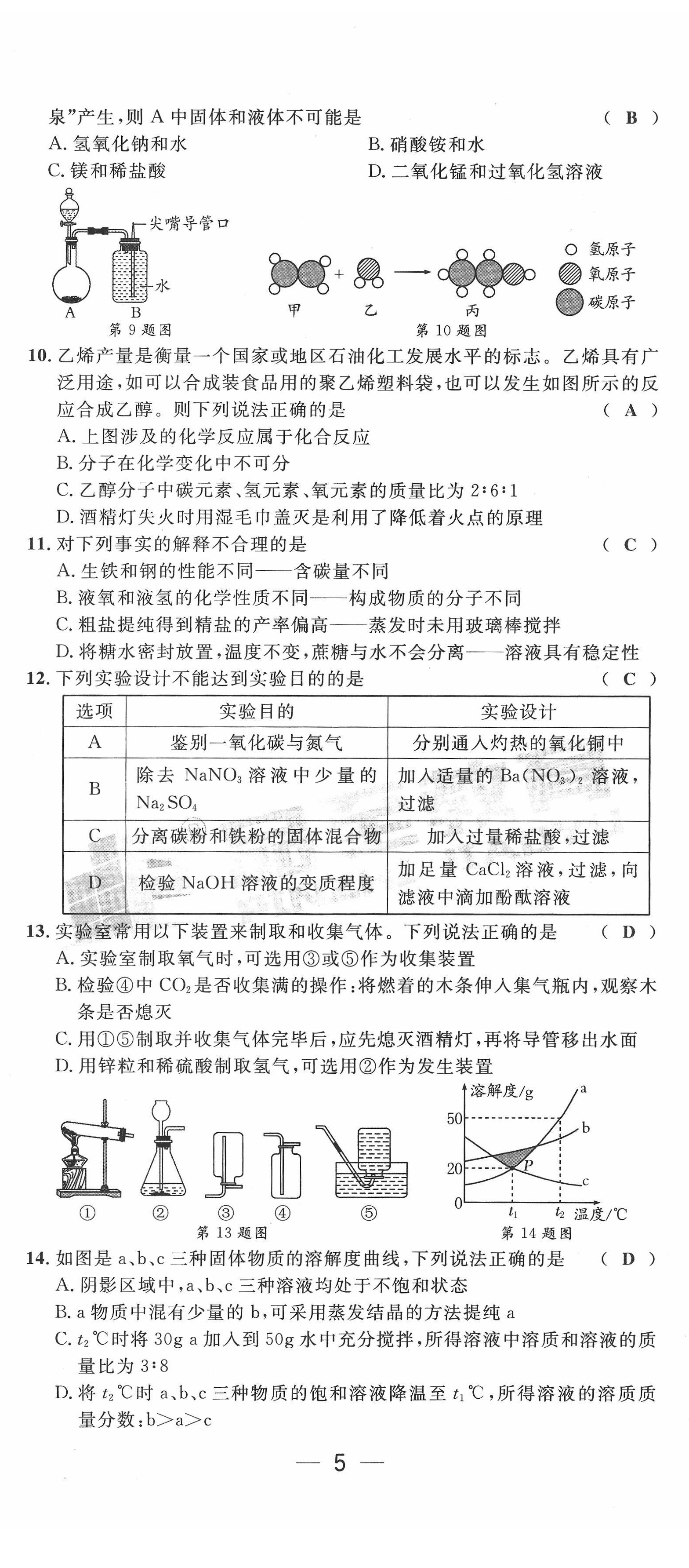 2022年新一線必刷卷化學廣東專版 第10頁