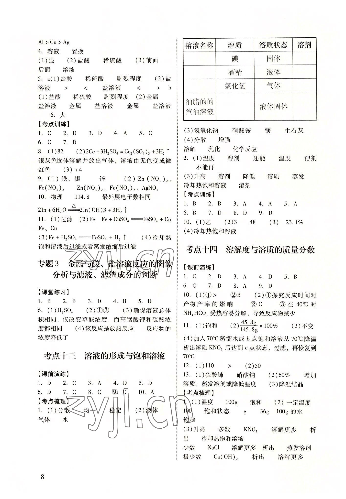 2022年經(jīng)典中考化學(xué) 第8頁(yè)
