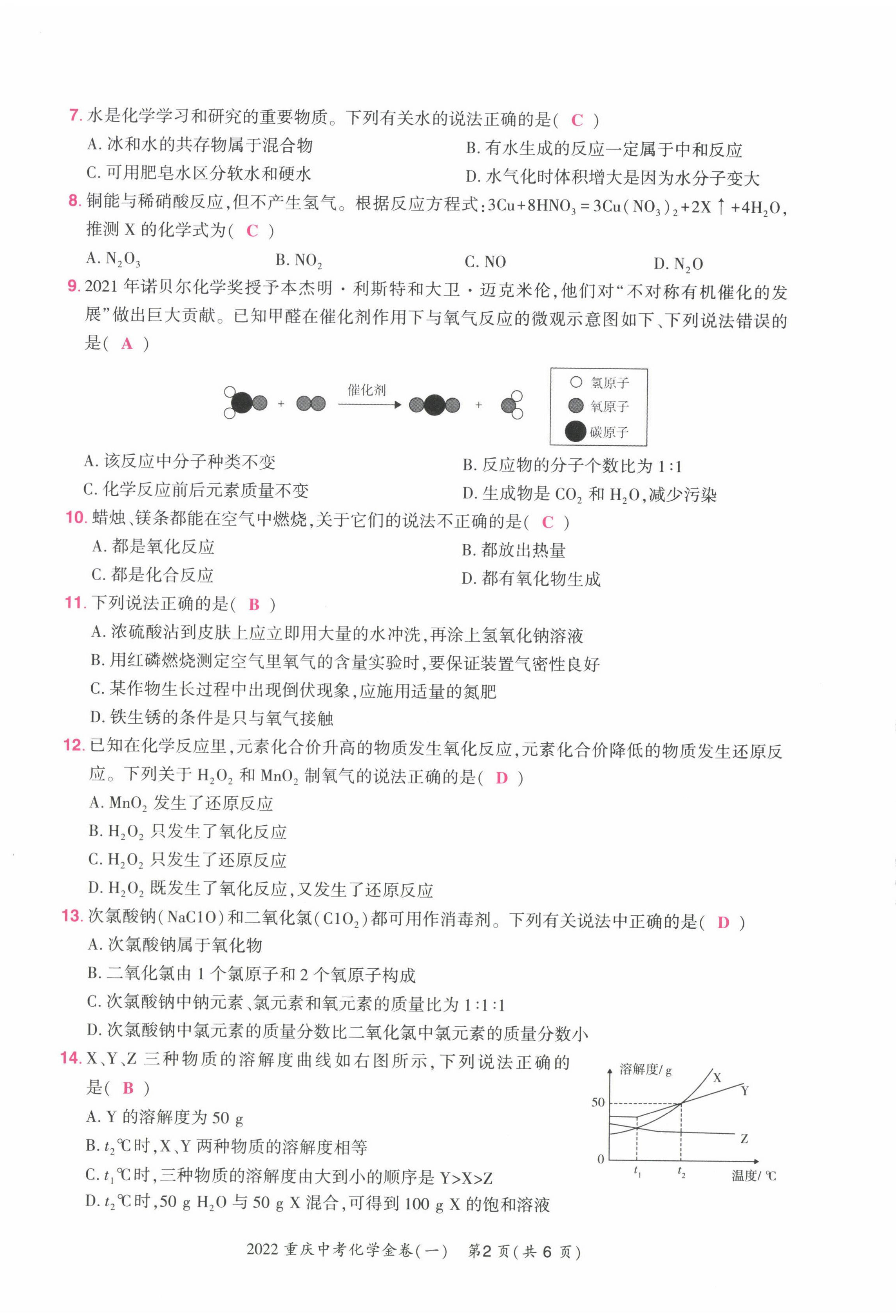 2022年贏在中考化學重慶專版 第2頁