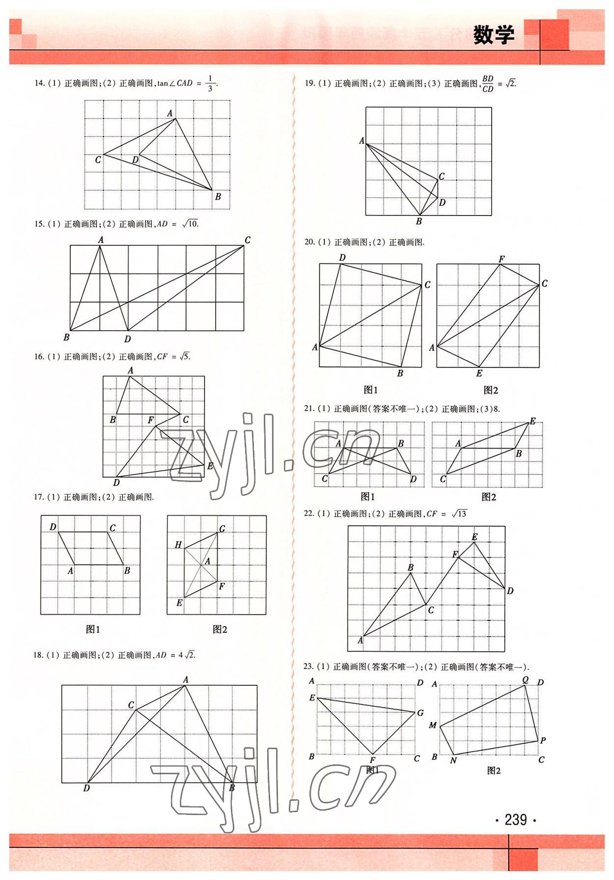 2022年中考加分五年真题四年模拟数学&nbsp;第13页